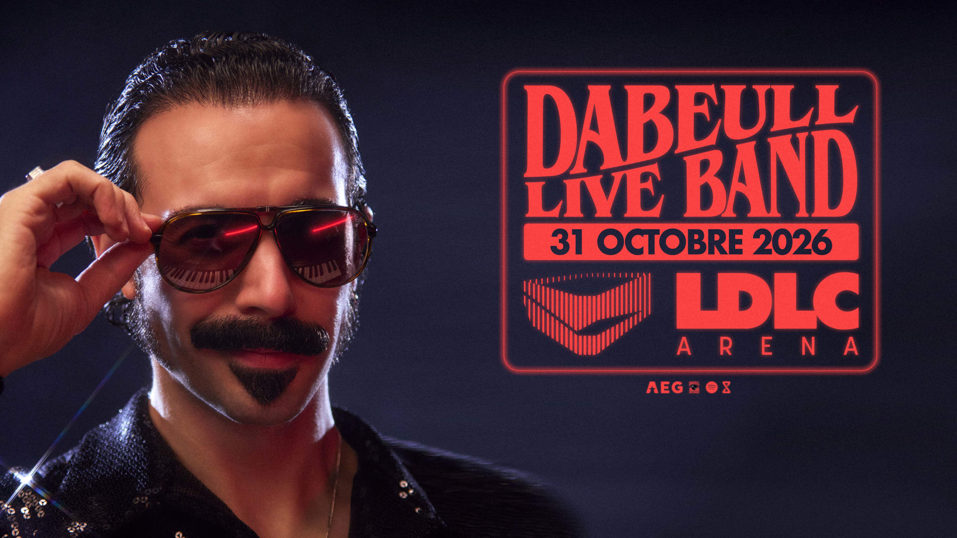 Dabeull débarque à la LDLC Arena le 31 octobre prochain ! Viens (re)découvrir le roi de la funk sur scène pour un show live exceptionnel comme dans les 70's 🕺 Prends ta place ! 🎫