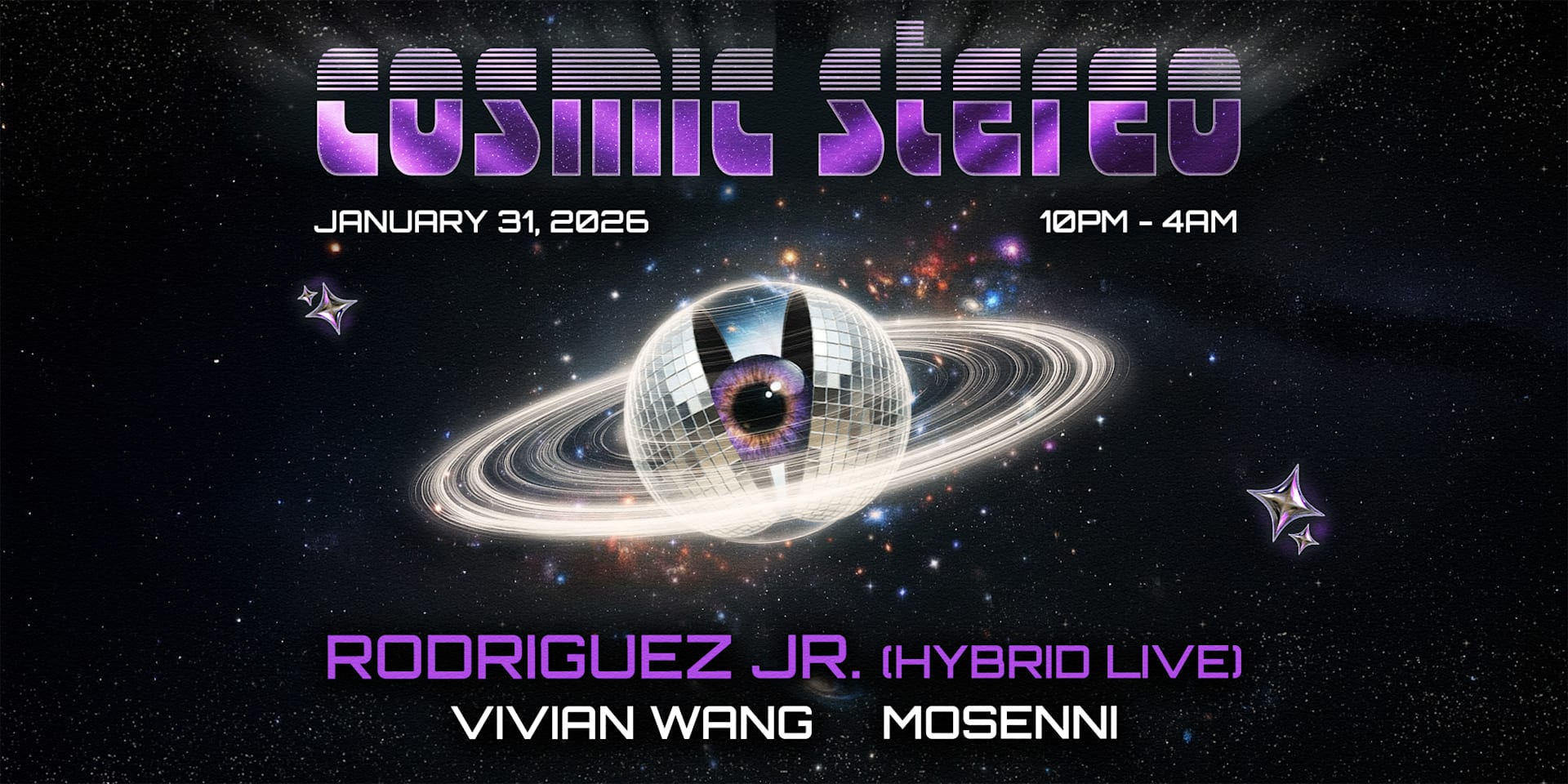 Cosmic Stereo: Rodriguez Jr., Vivian Wang, Mosenni