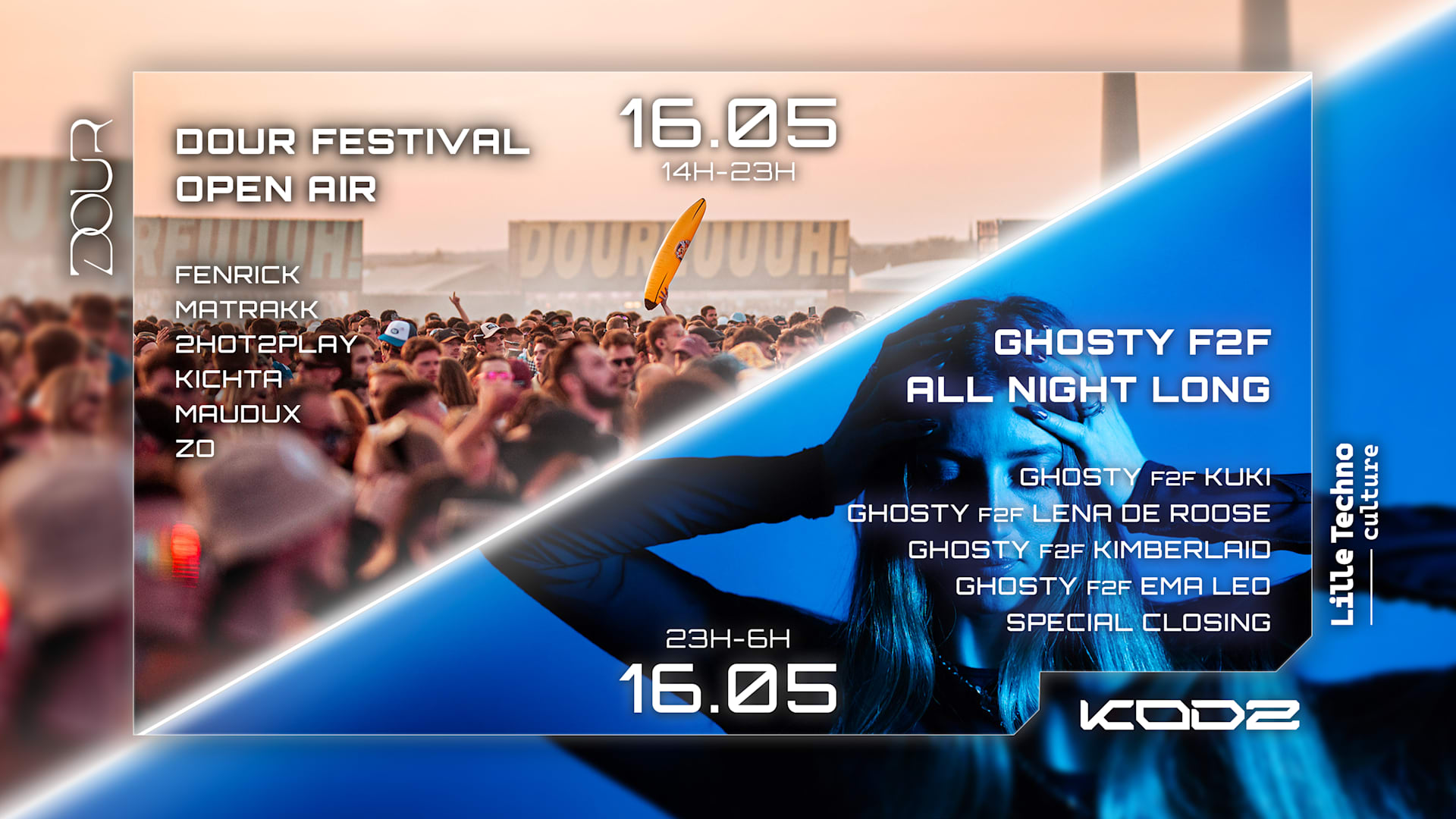 Kodz X Dour Festival X Ltc: 2hot2play - Matrakk - Ghosty Anl