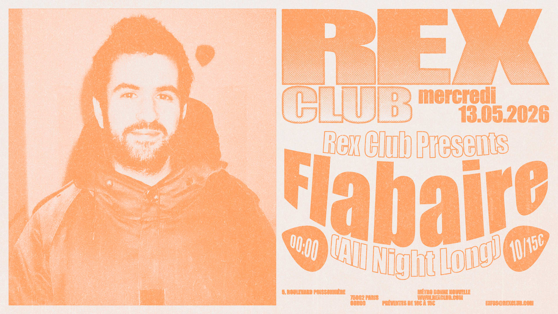 Rex Club Presents: Flabaire All Night Long