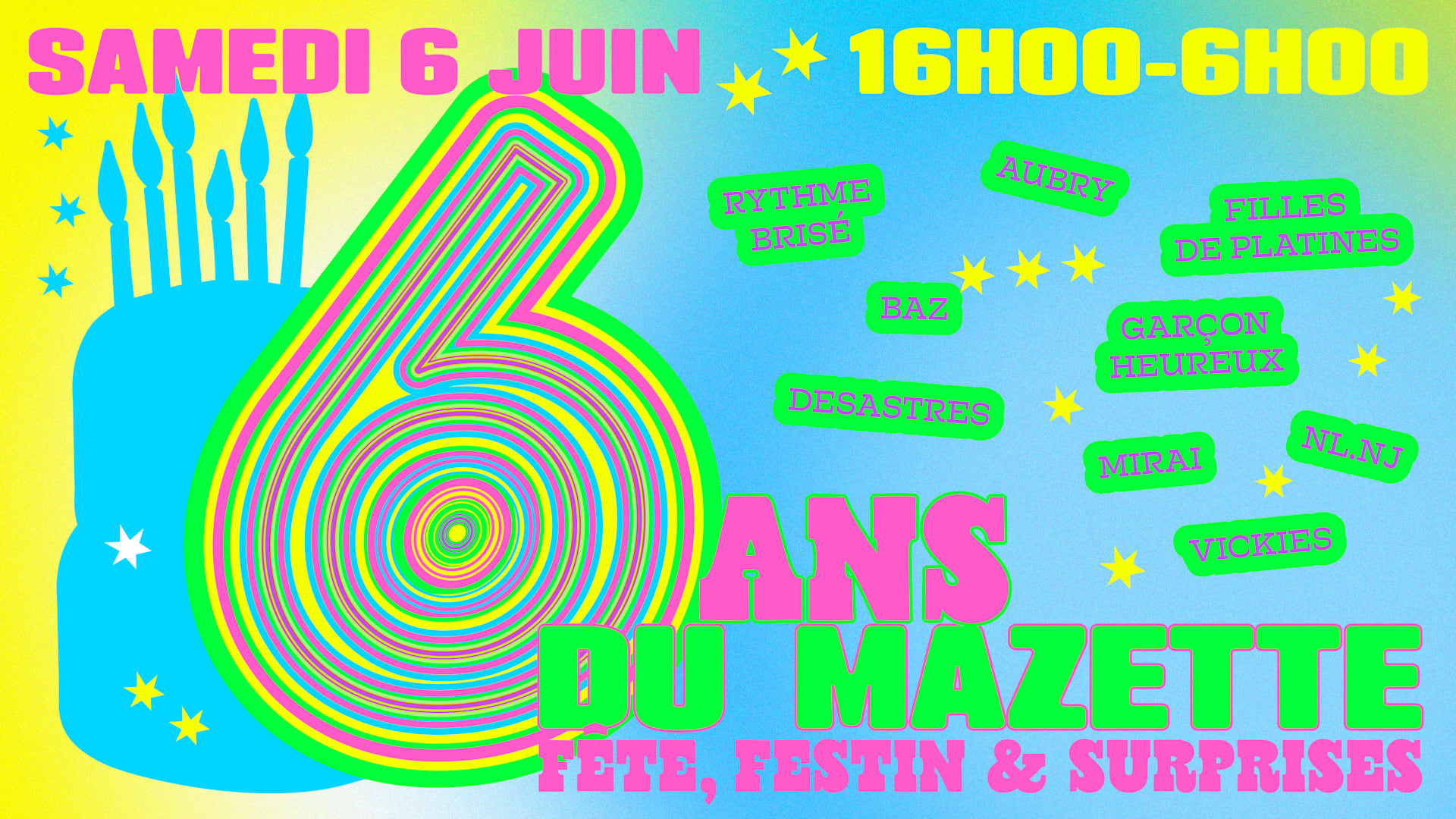 Les 6 Ans Du Mazette : Fête, Festins & Surprises !