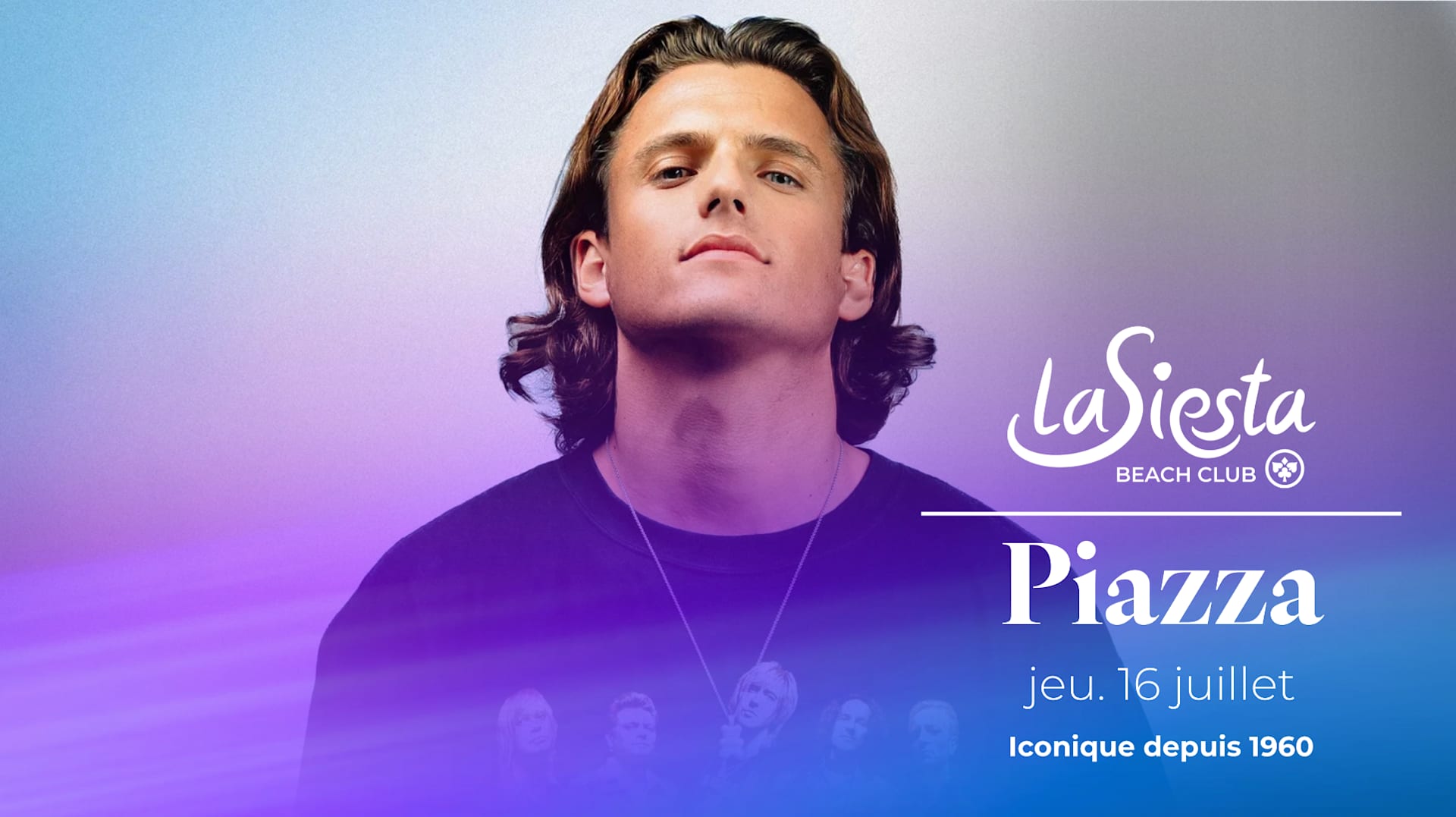 🌊 Piazza te donne rendez-vous le 16 juillet au Siesta Beach Club d’Antibes pour une soirée de house mélodique et solaire ☀️ Prends ta place dès maintenant 🎟️