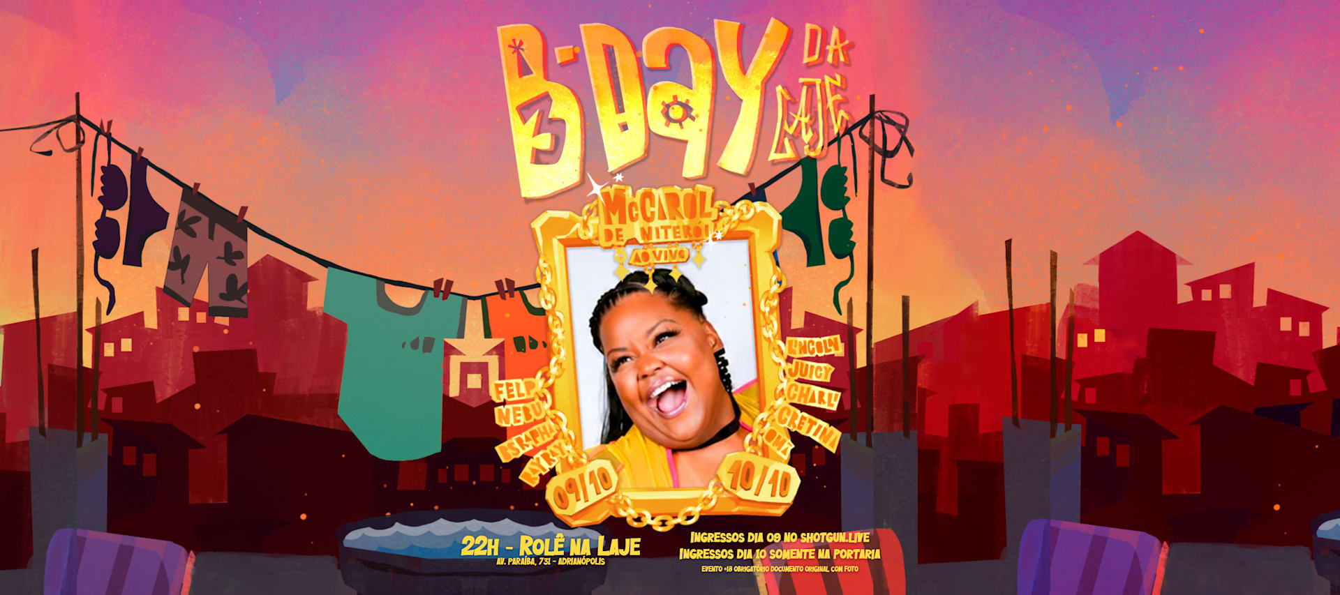 B-Day Da Laje 3 Anos + MC Carol De Niterói