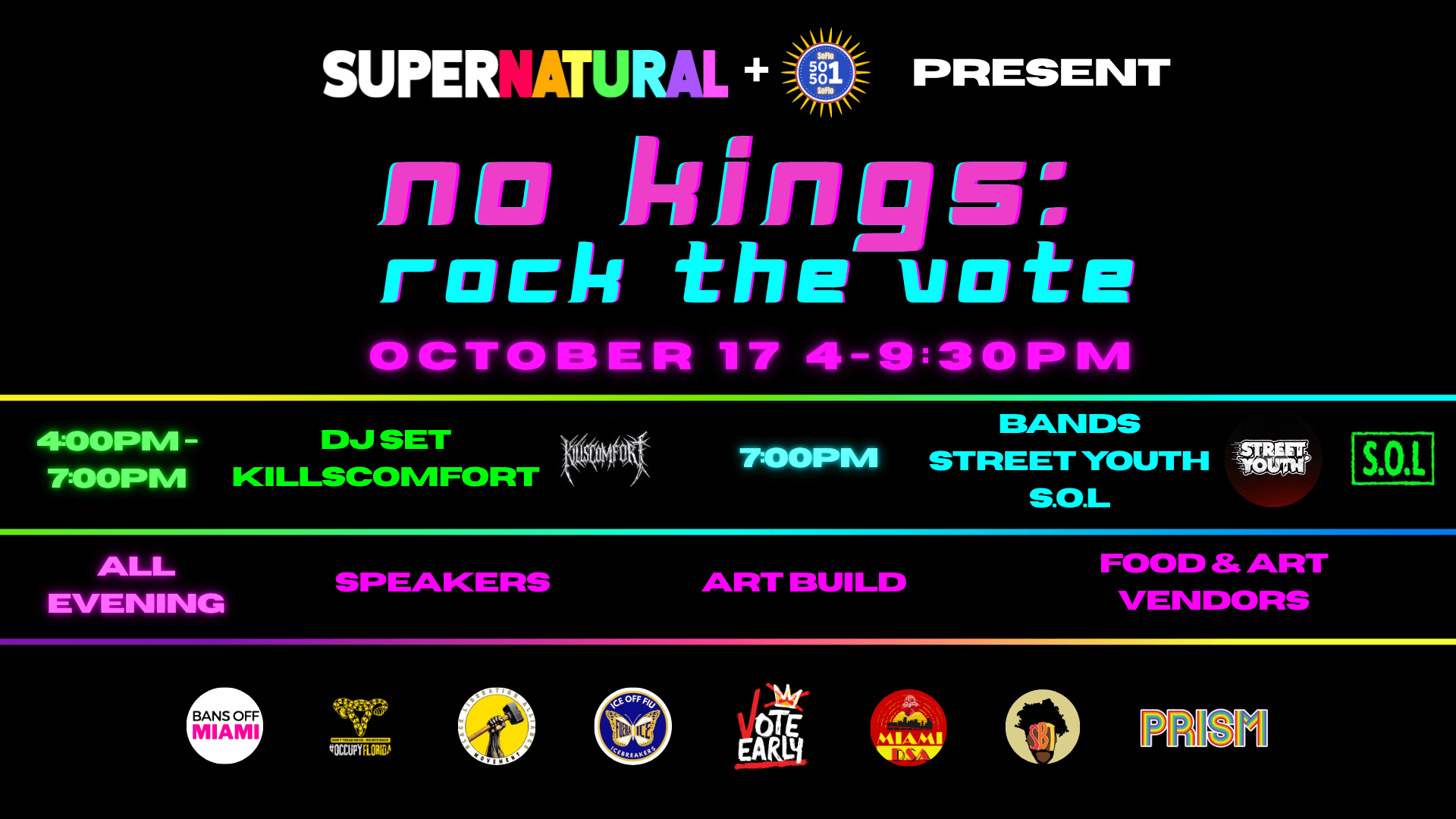 No Kings: Rock The Vote!