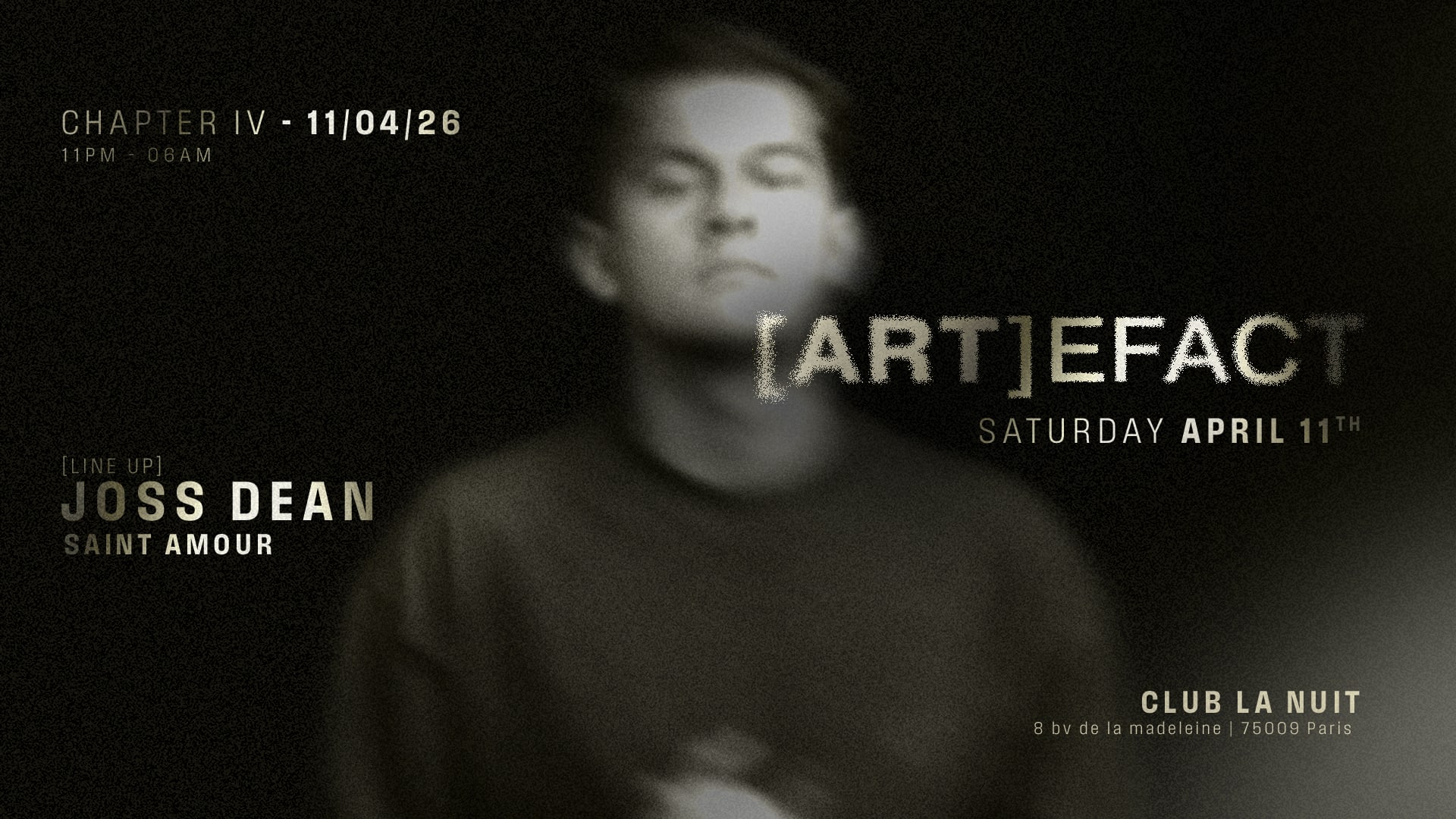 Artefact: Joss Dean, Saint Amour