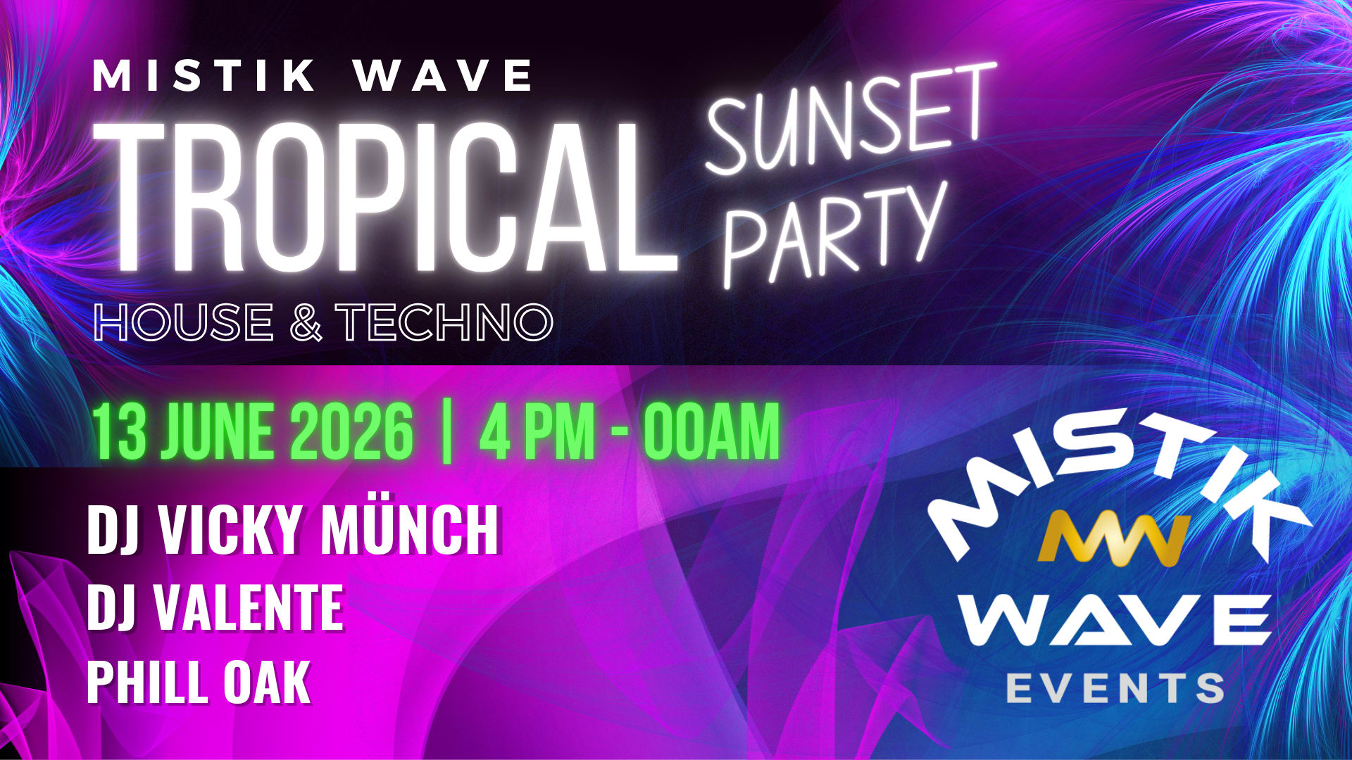 Tropical Sunset Party June Edition