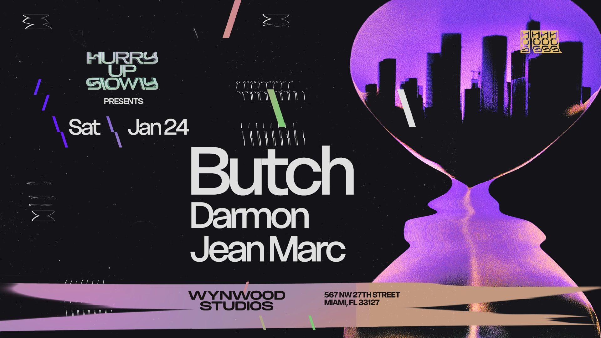 Start 2026 on a high note with Butch, Darmon, and more at a new space in the heart of Wynwood!