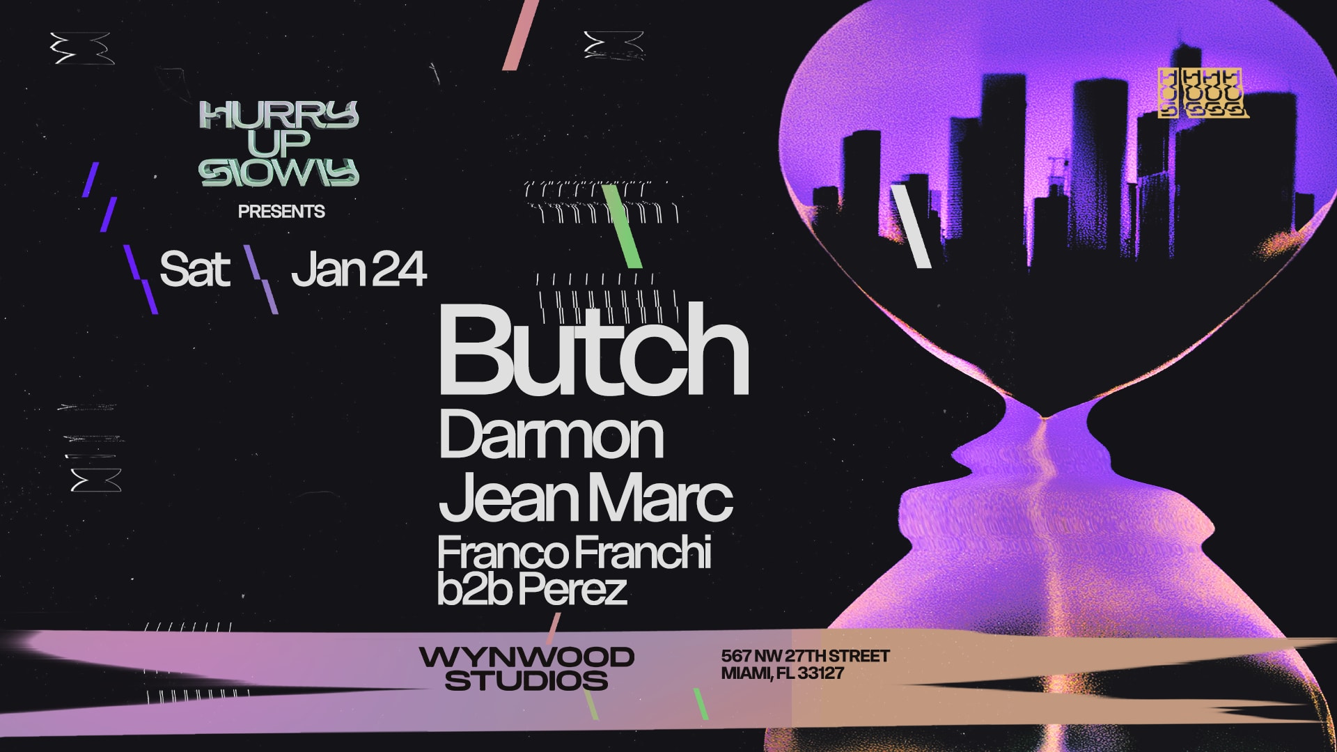 Start 2026 on a high note with Butch, Darmon, and more at a new space in the heart of Wynwood!