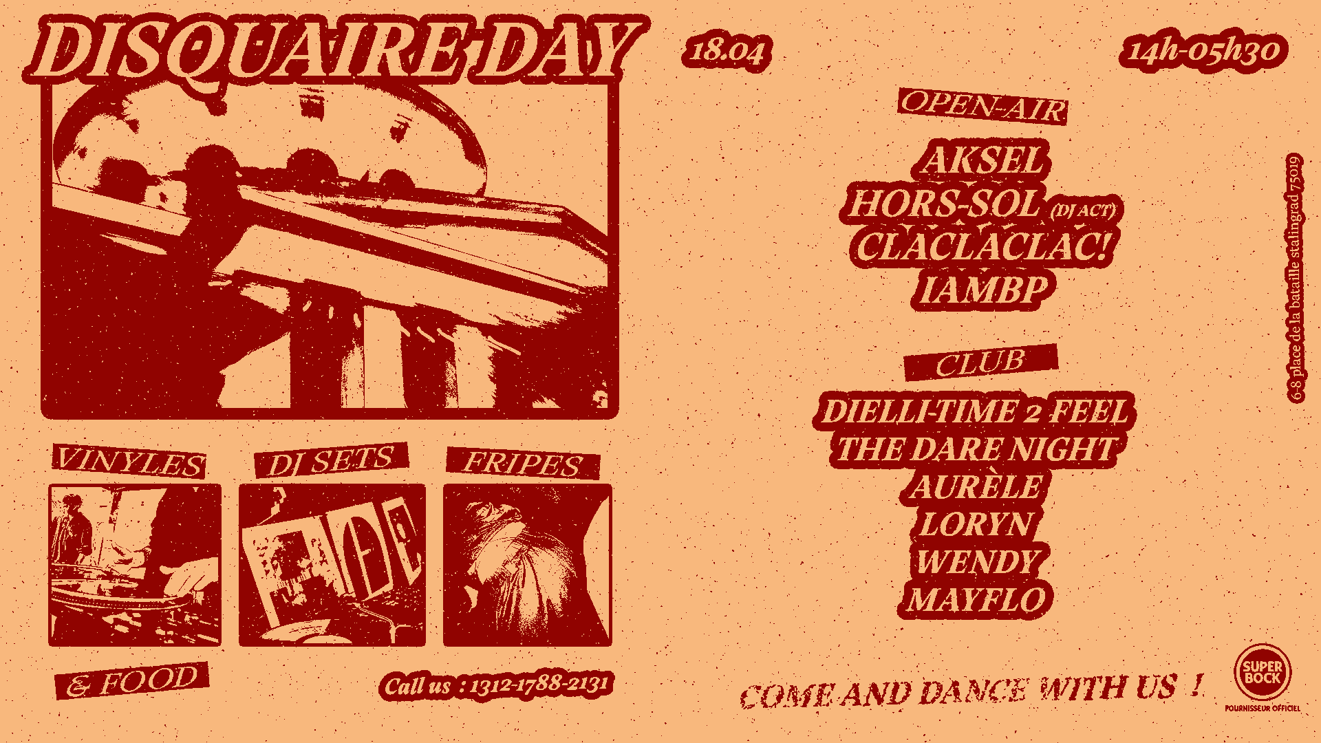 Disquaire Day 2026 • Open Air : HORS-SOL, Claclaclac!, IAMBP