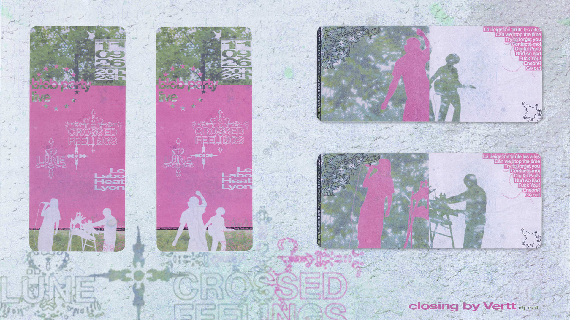 Blob party Live - crossed feelings x Lüne