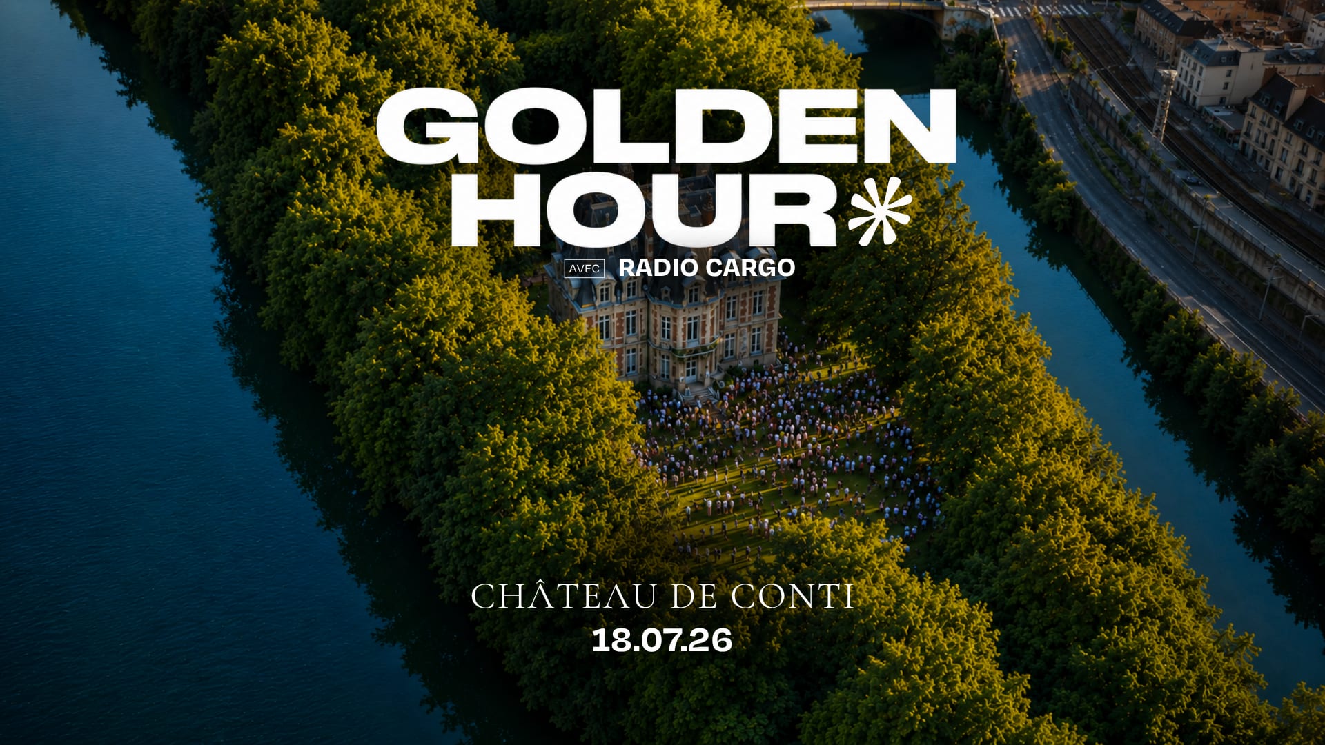 Golden Party Invite Radio Cargo
