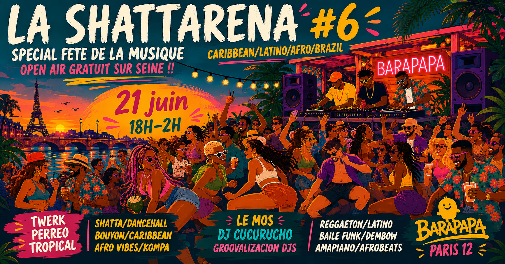 Shattarena #6 Spécial Fête De La Musique En Free Open Air !!