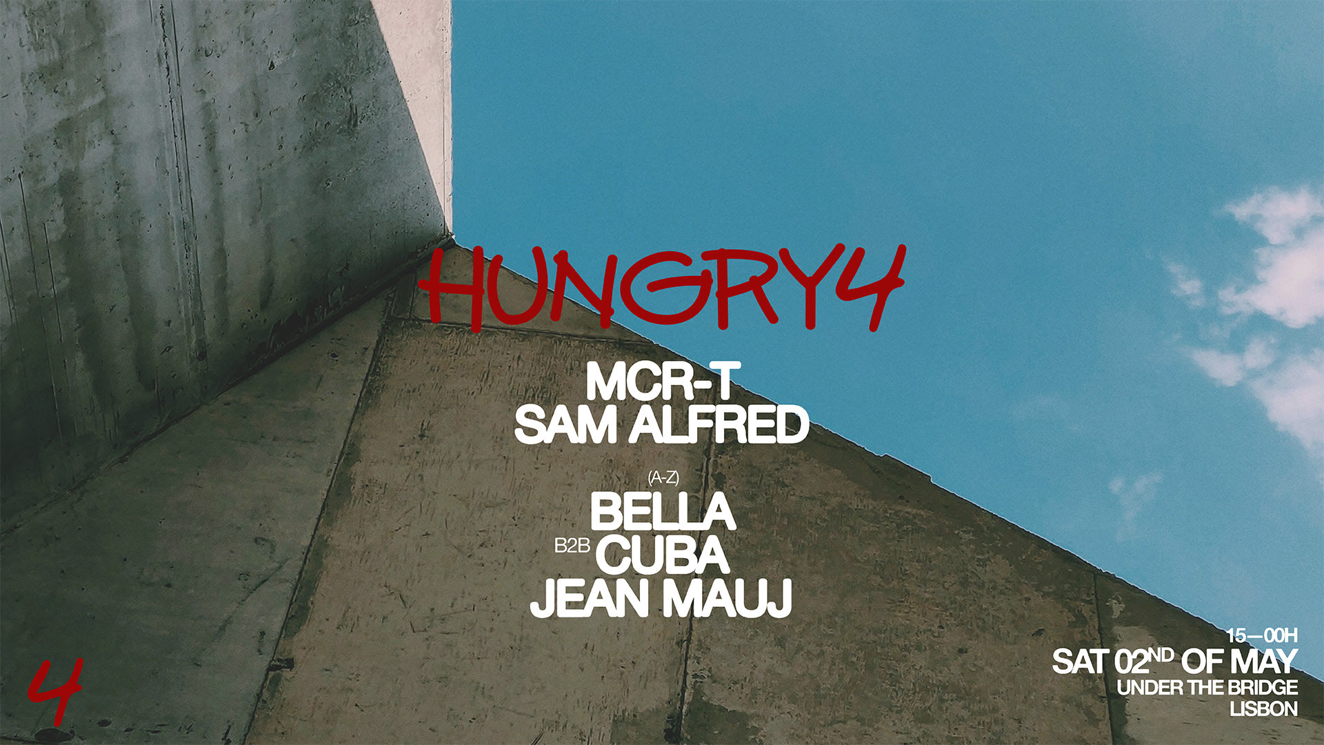 Hungry4 Under The Bridge ps. MCR-T, Sam Alfred & more