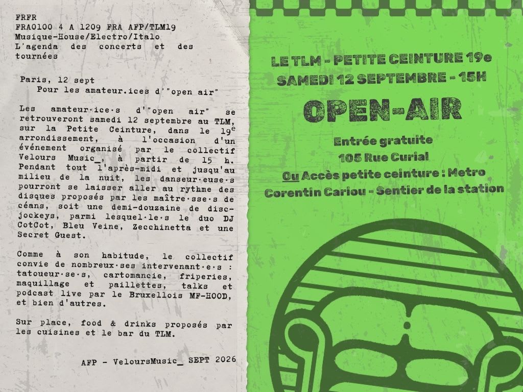 Velours Music - Open Air Sur Le Rail
