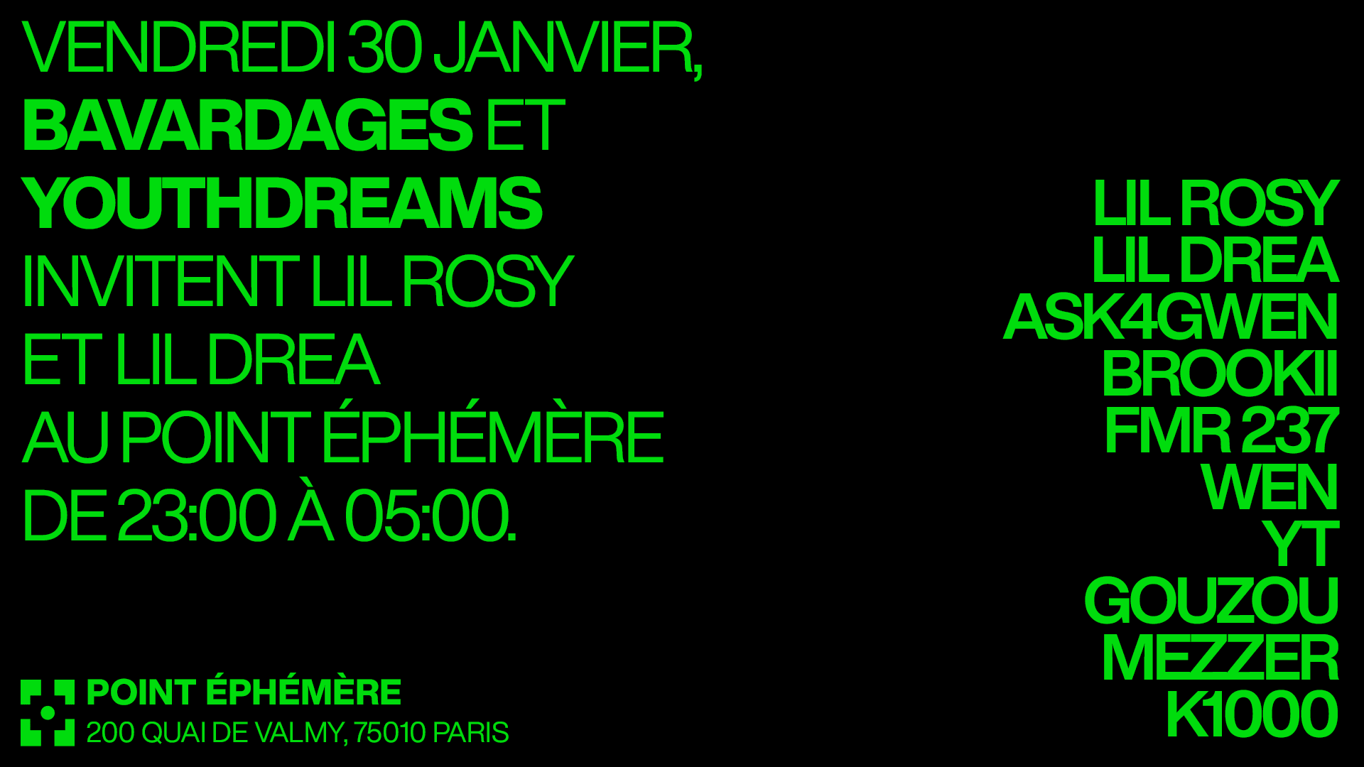 Bavardages x Youth Dreams