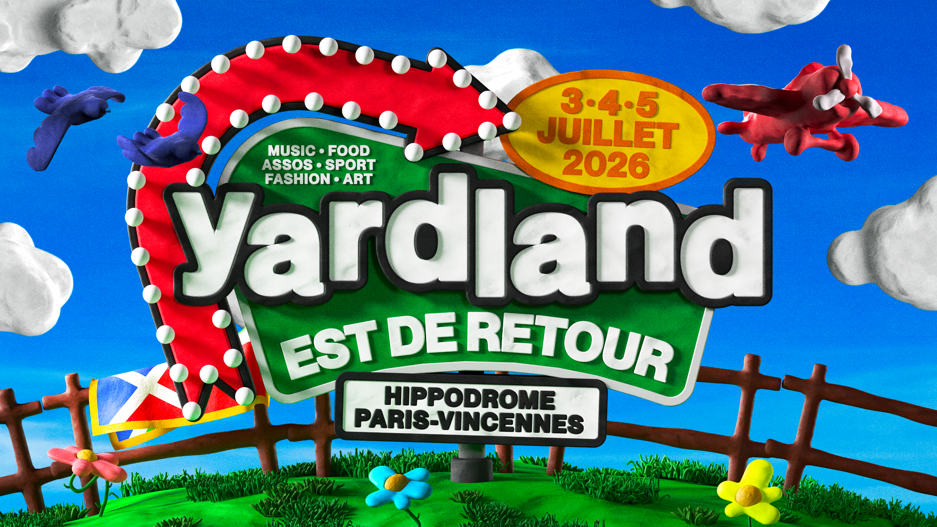 Yardland est de retour du 3 au 5 Juillet 2026 à l’Hippodrome Paris-Vincennes 🤩 Prends ton pass 3 jours maintenant pour le meilleur festival des cultures populaires 🔥