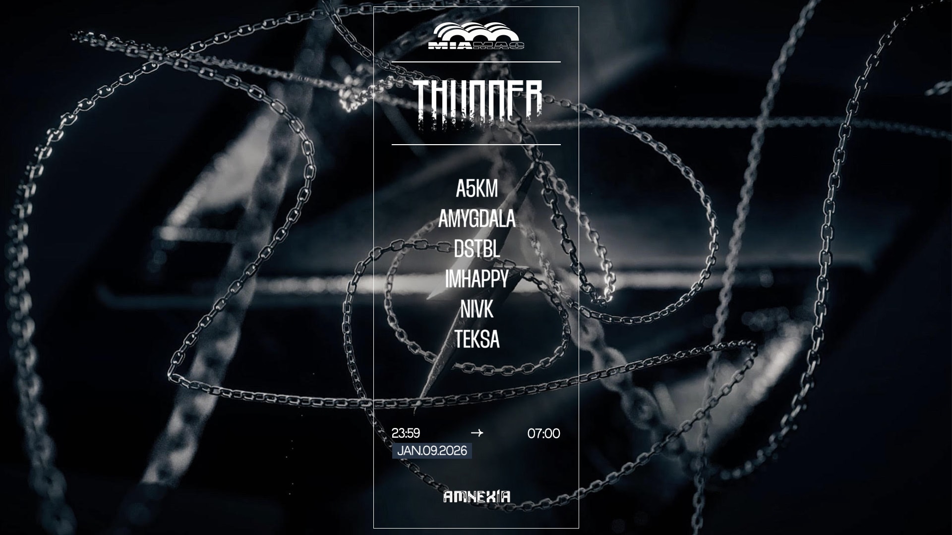 Thunder : A5km, Amygdala, Teksa, Dstbl, Nivk, Imhappy