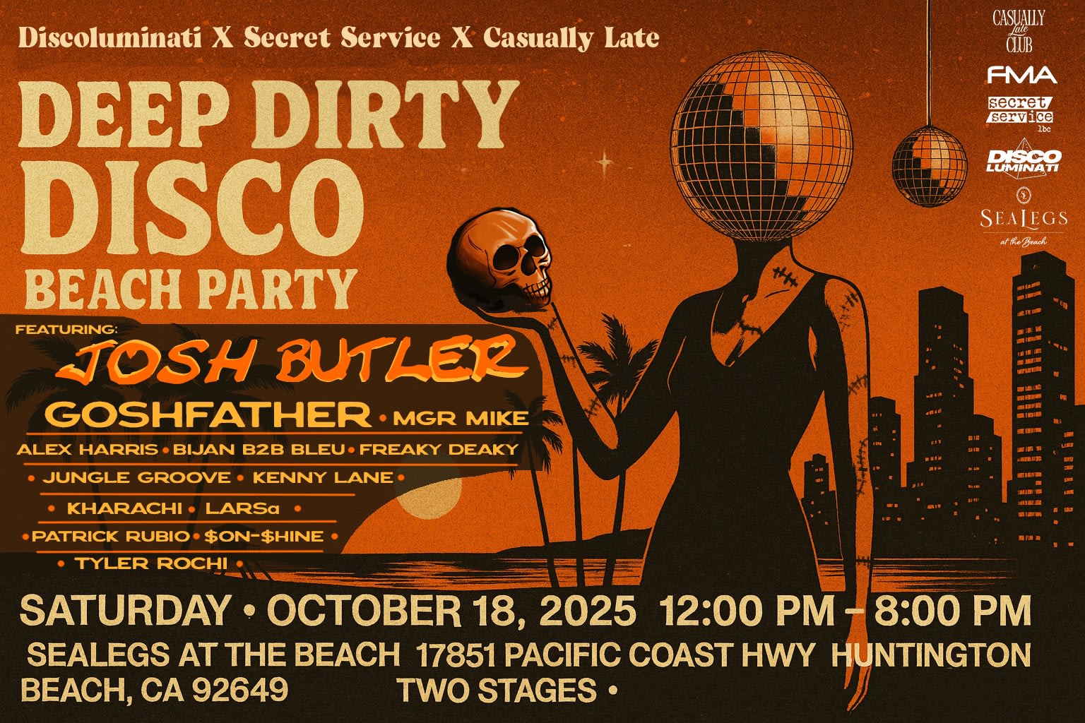 Deep Dirty Disco Josh Butler, Goshfather, Mgr Mike 2 Stages