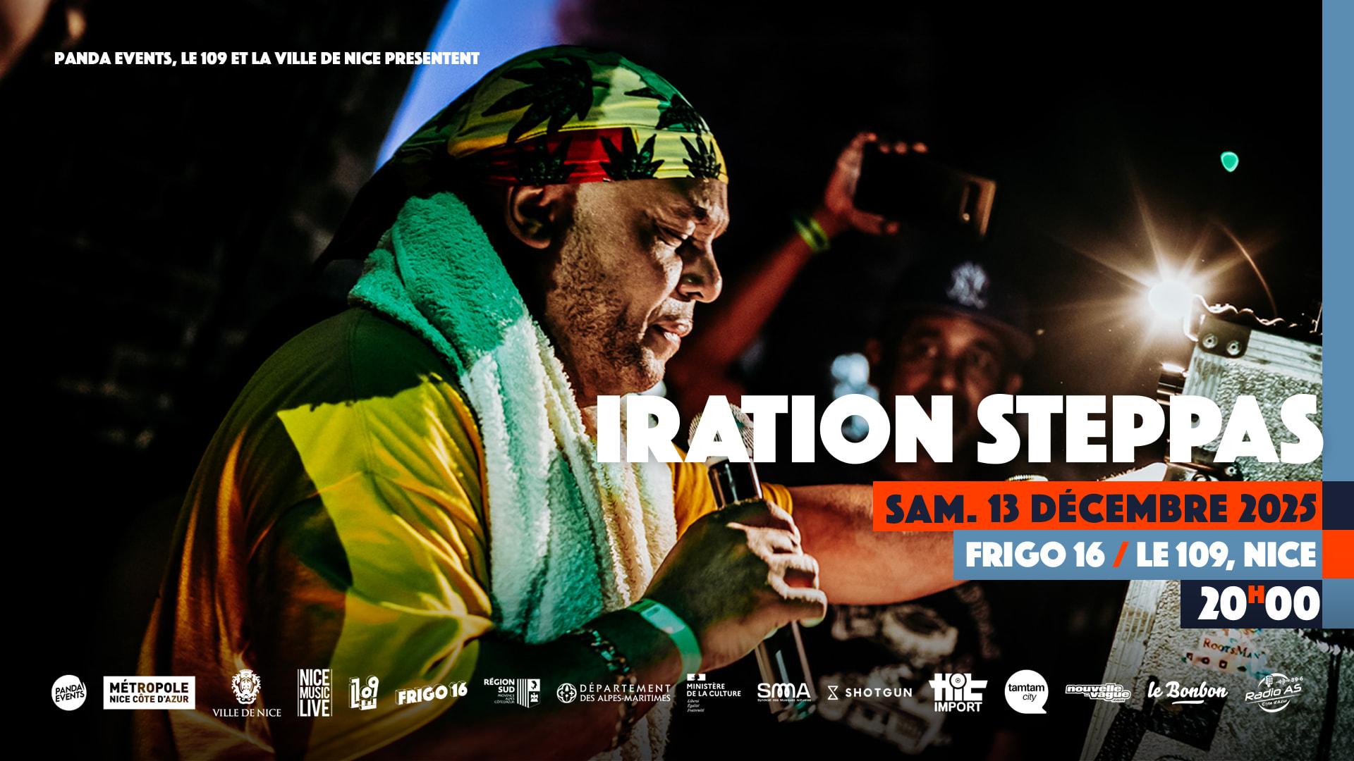 👉 Samedi 13 novembre, rendez-vous au Frigo 16 pour un concert exclusif de Iration Steppas! Pilier de la scène dub britannique, il apportera son énergie unique en live, à ne pas rater 🔥