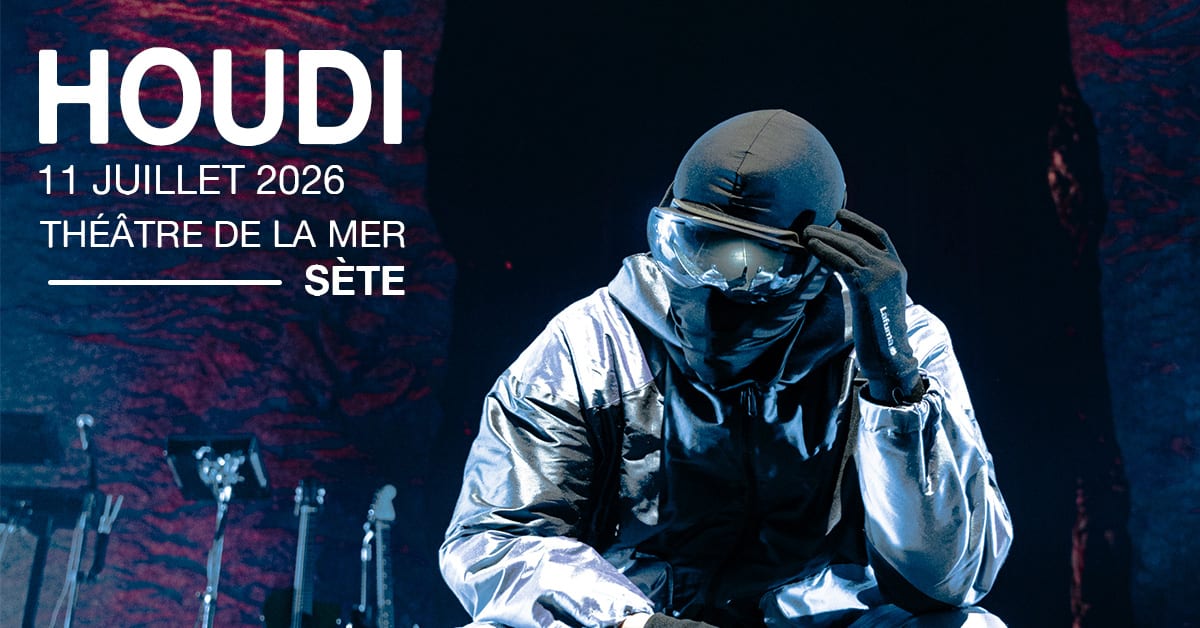 Le 11 juillet à Sète, Houdi revient pour un concert explosif mêlant rap, pop et vibes afro-caribéennes. Prends vite ta place et viens vibrer avec lui sur les sons de SIROCCO ! 💜