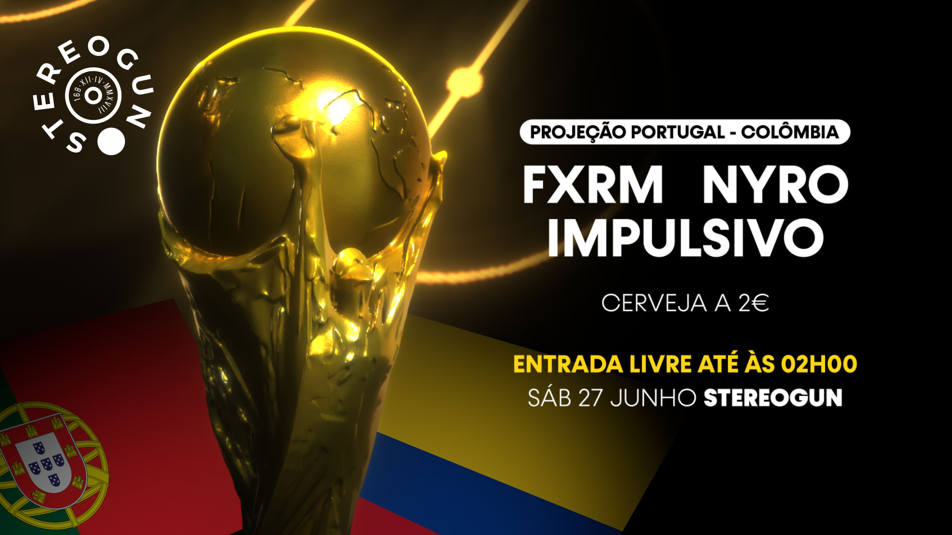 Stereogun Night: Fxrm + Nyro + Impulsivo