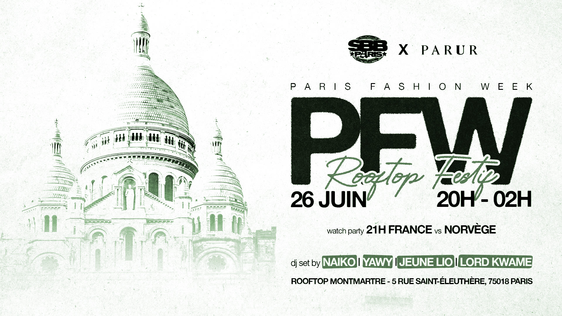 Pfw Rooftop Festif           Sbb X Parur
