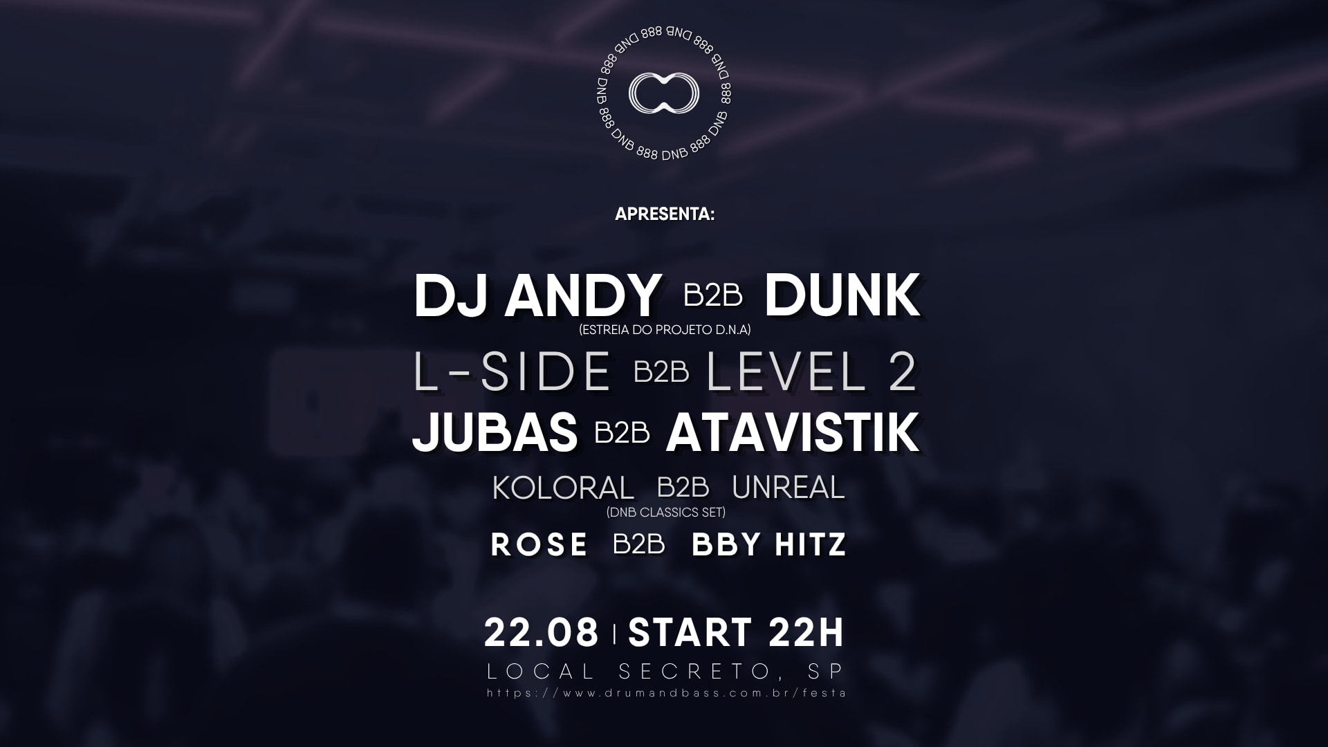 888dnb Apresenta: Dj Andy, L-Side, Level 2, Koloral E +