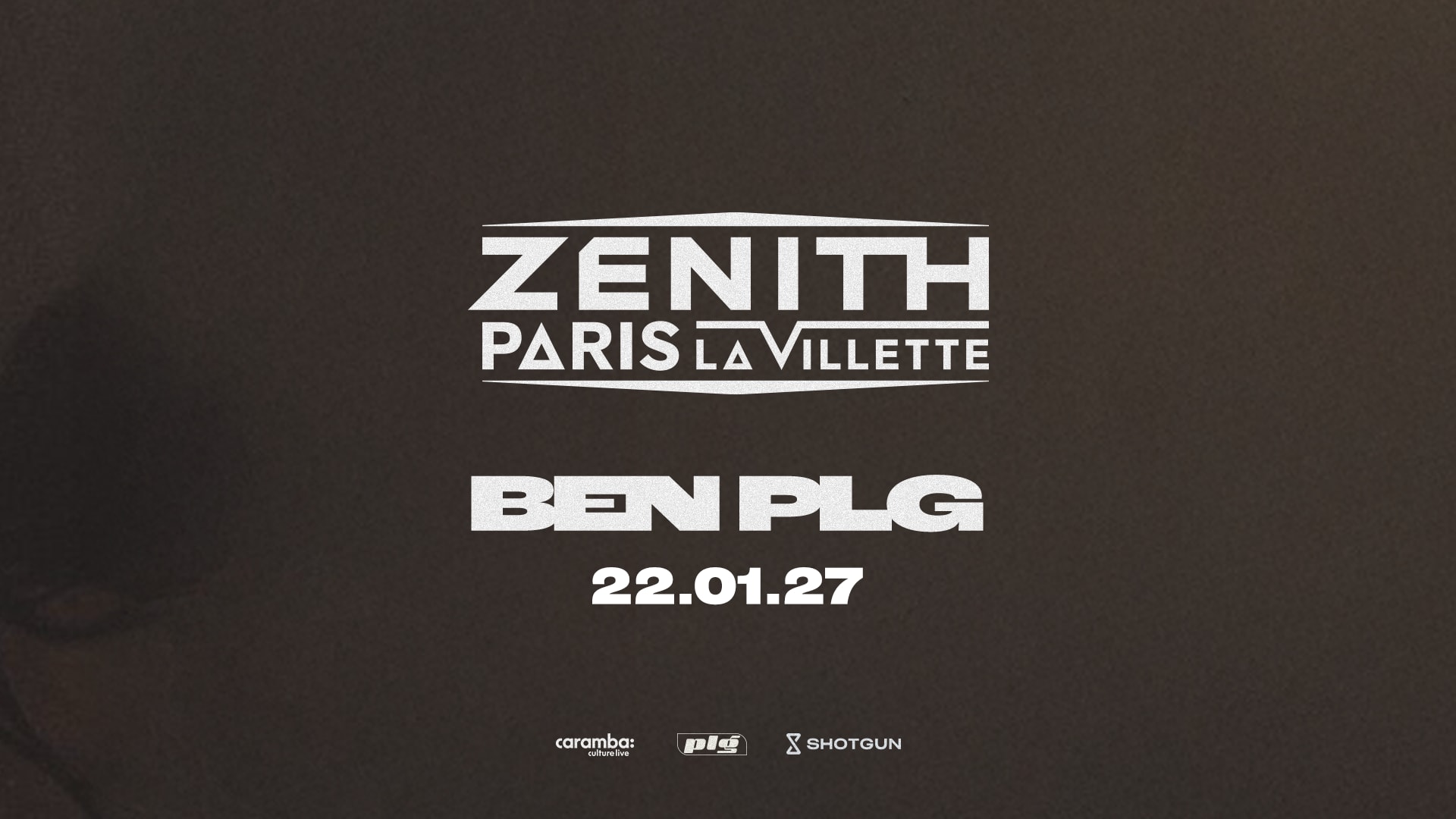 🚨 BEN plg vient d’annoncer une date au Zénith de Paris le 22 janvier 2027. Préinscris-toi dès maintenant pour prendre ta place 🎟️