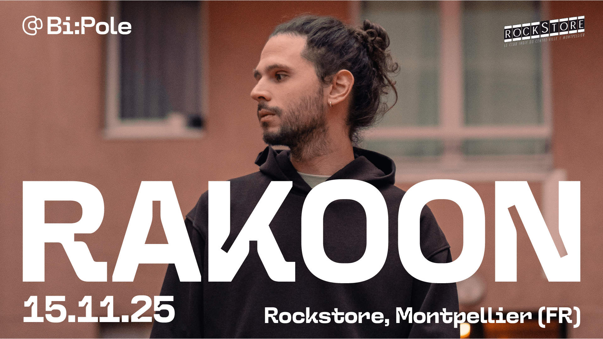 Rendez-vous à Montpellier le 15 novembre au Rockstore pour une soirée envoûtante avec Rakoon ! Entre électro hybride, guitare et émotions intenses, prépare-toi à un voyage musical unique. Prends ta place ! 🔥