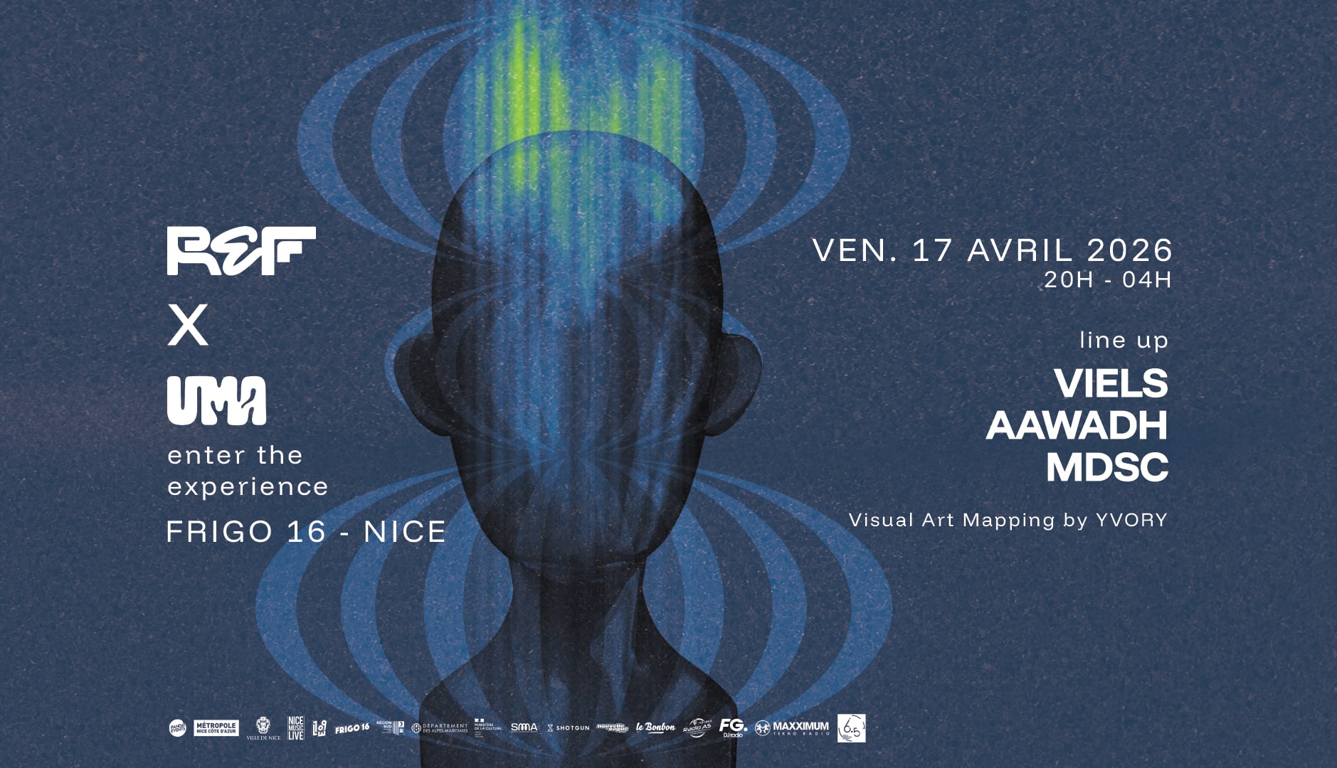 Rendez-vous au Frigo 16 le 17 avril pour une expérience électro immersive ! Lumière et son s'entremêleront dans une ambiance unique all night, let's go 🔊💜