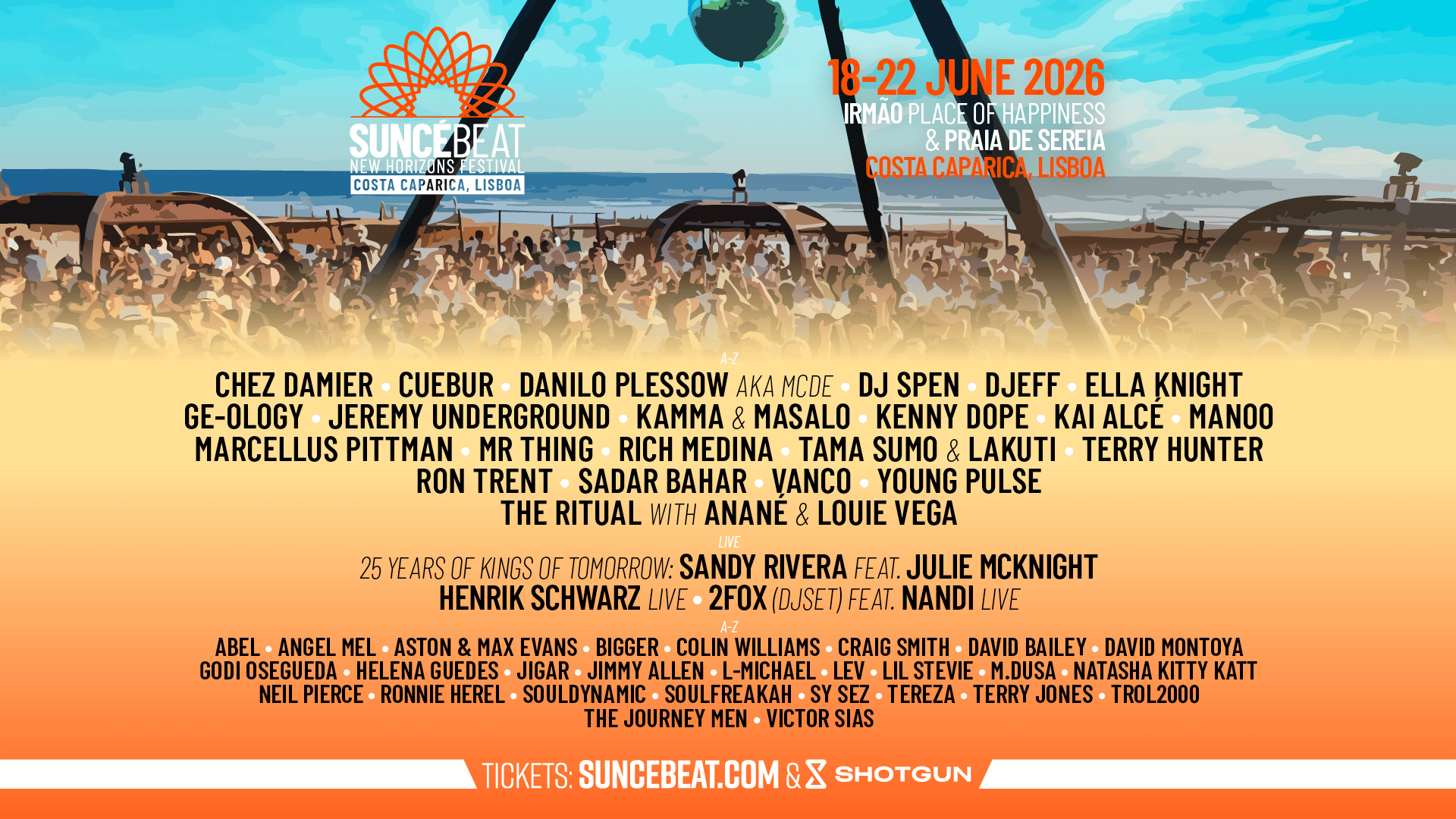 Suncébeat New Horizons Lisbon 18 - 22 June 2026