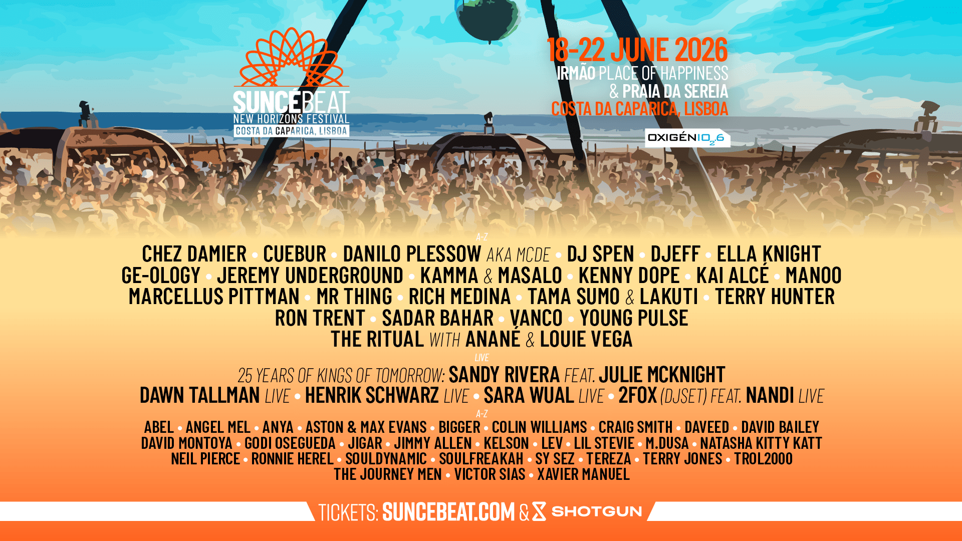 Suncébeat New Horizons Lisbon 18 - 22 June 2026