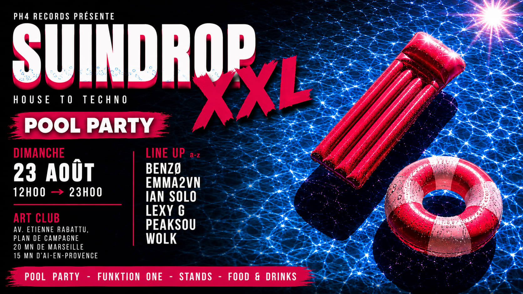 Ph4 Records Présente : Sundrop Xxl II — Pool Party
