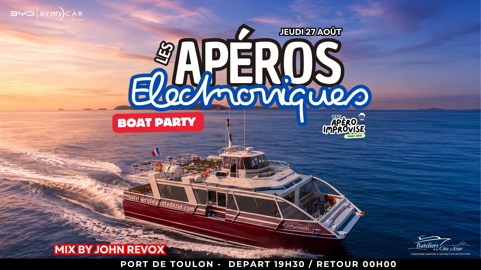Les Apéros Électroniques Boat Party