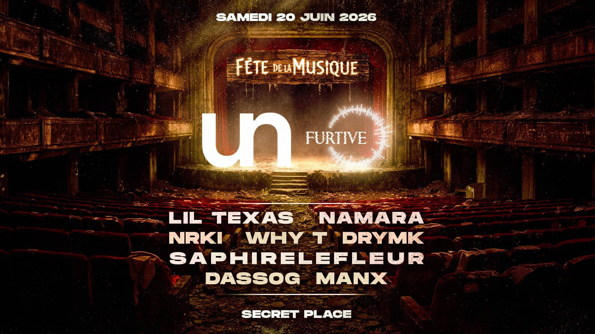 Undercore X Furtive : Fete De La Musique 2026