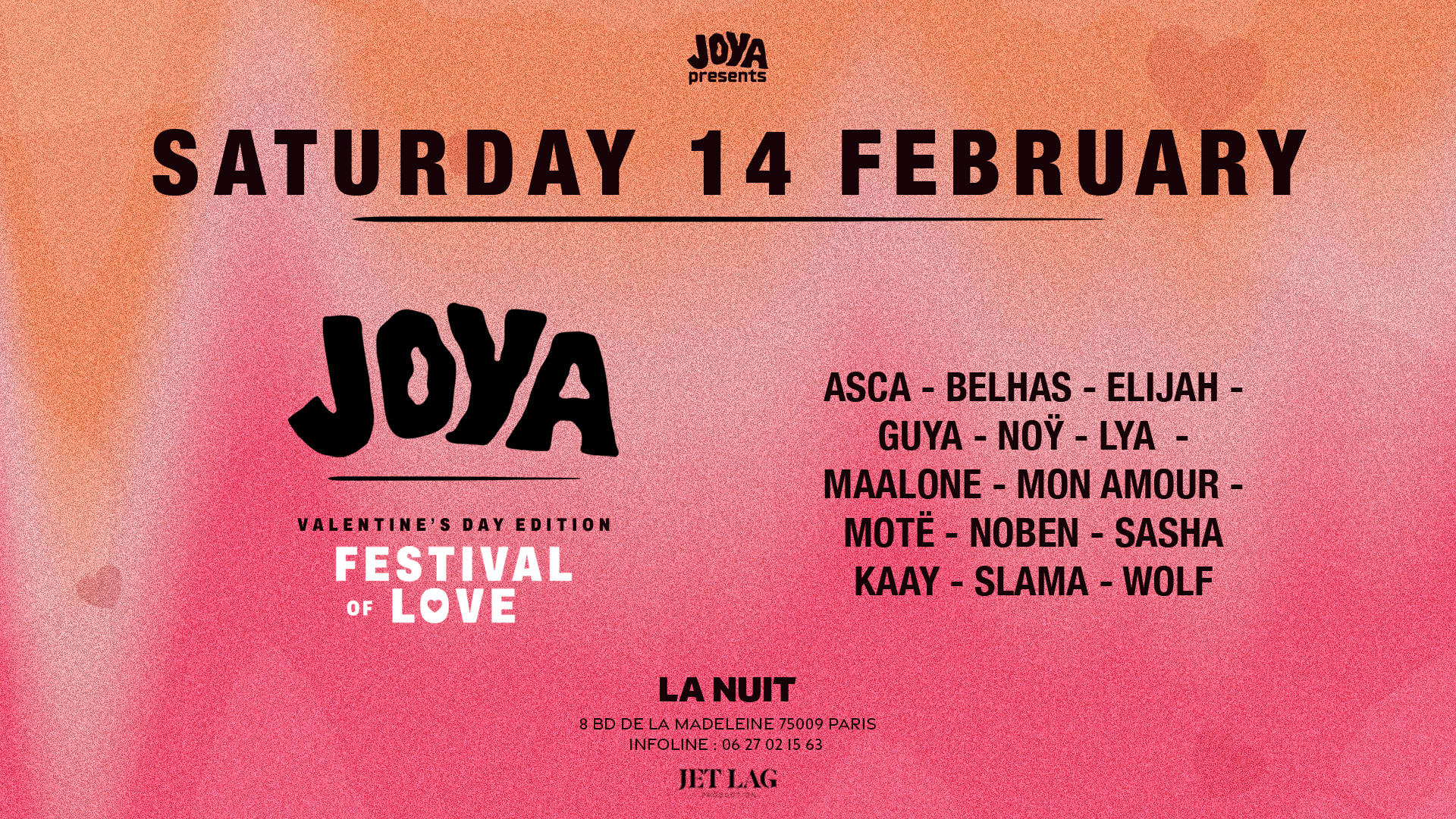 Joya Present : Festival Of Love