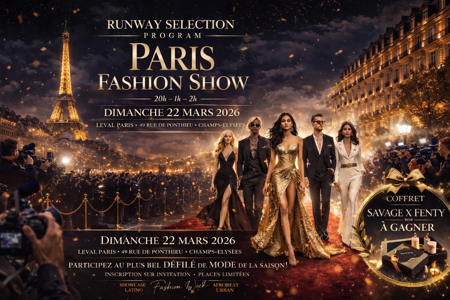 Fashion Show Défilé  Et Show Artistique Paris