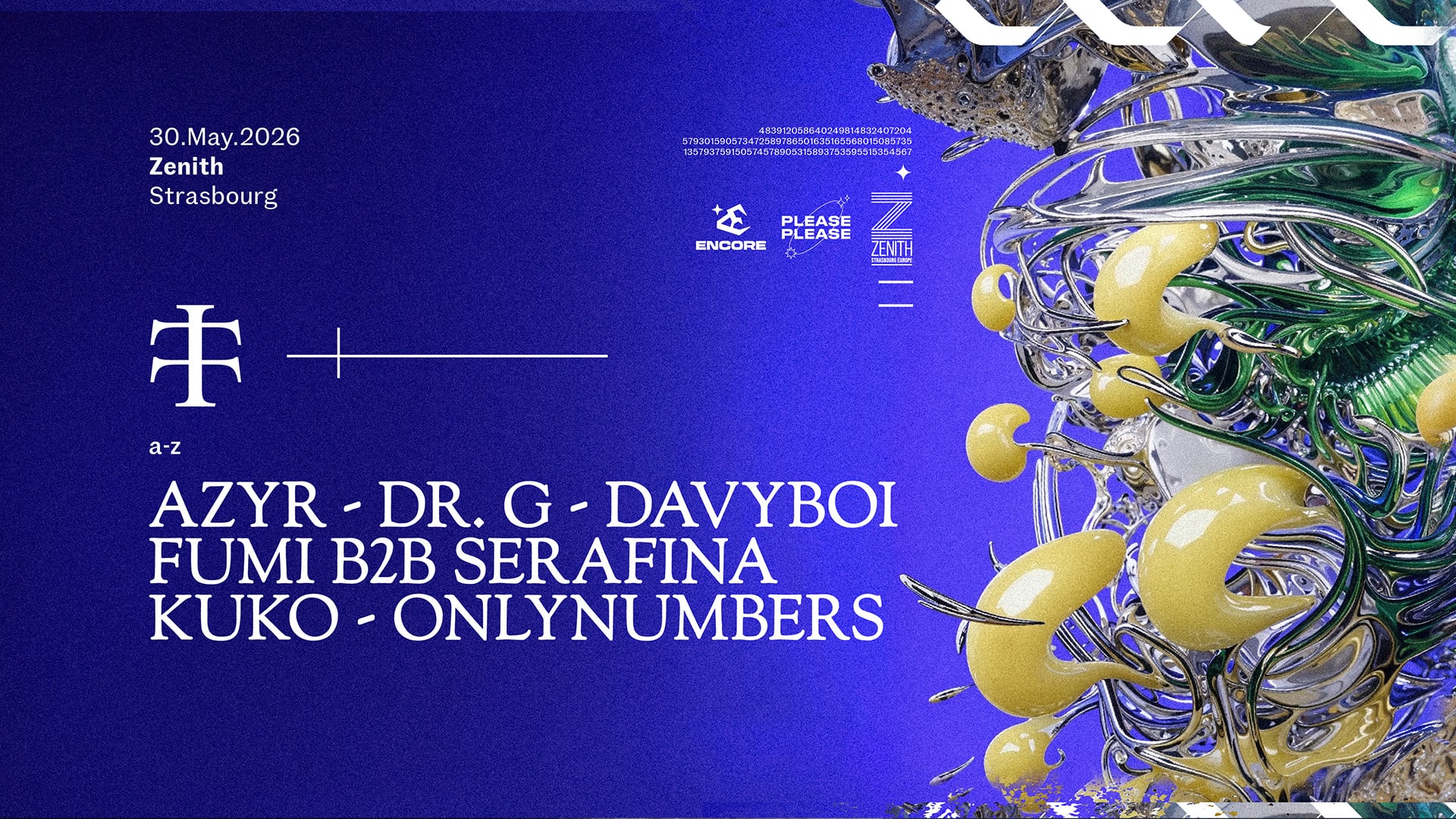 🖤 Teletech arrive bientôt ! Le 30 mai, AZYR, ONLYNUMBERS & more vont retourner le Zénith de Strasbourg 🤯 Prends ta place et prépare-toi à une nuit hard techno XXL 🎟️