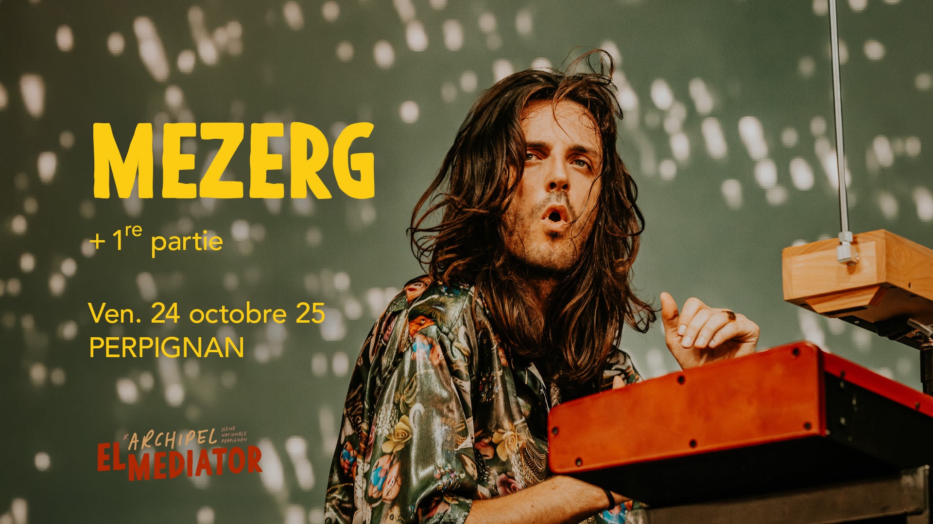 🌀 L’as de la musique électronique Mezerg débarque à Perpignan le 24 octobre ! Prépare-toi à une performance enflammée, portée par une technique redoutable et une gestuelle live à la fois hypnotique et théâtrale. Réserve ta place ! 🔊⚡️