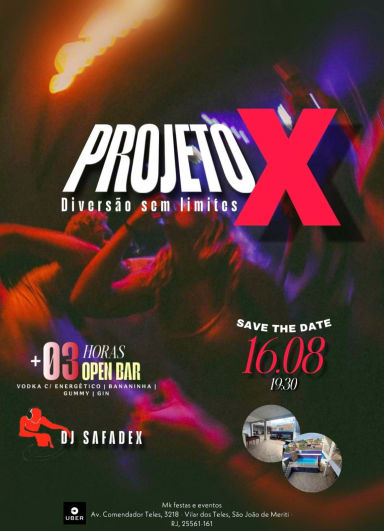 PROJETO X PARTY