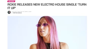 EDM News : ROXIE RELEASE NEW ELECTRO HOUSE SINGLE 'TURN IT UP'