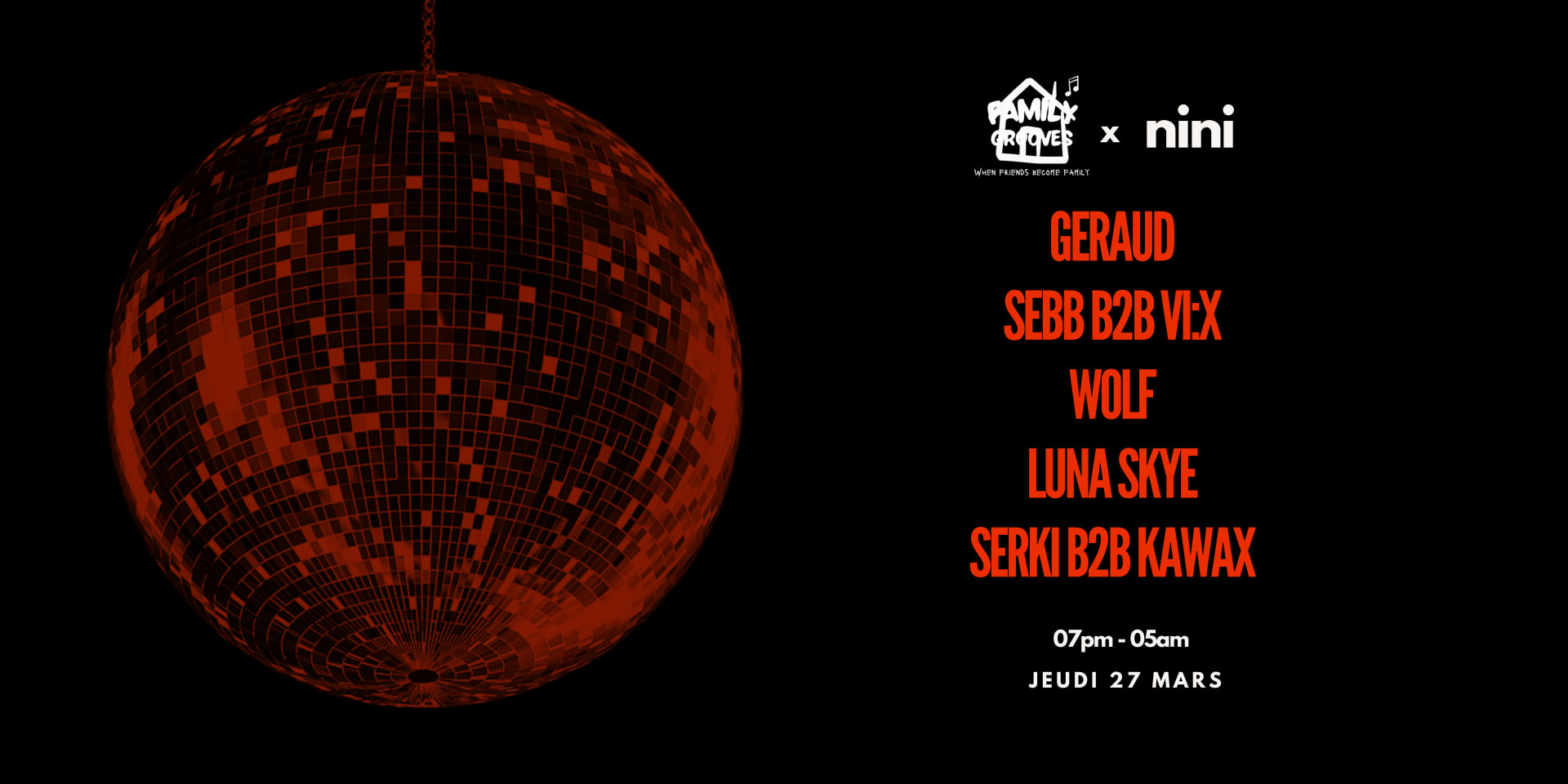Family Grooves & Nini Party All Night Long