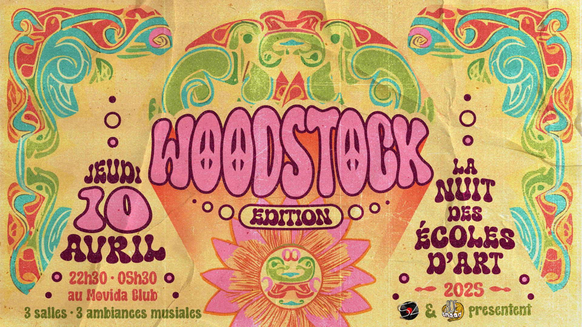 La Nuit Des Ecoles D'art 2025 - Woodstock Edition