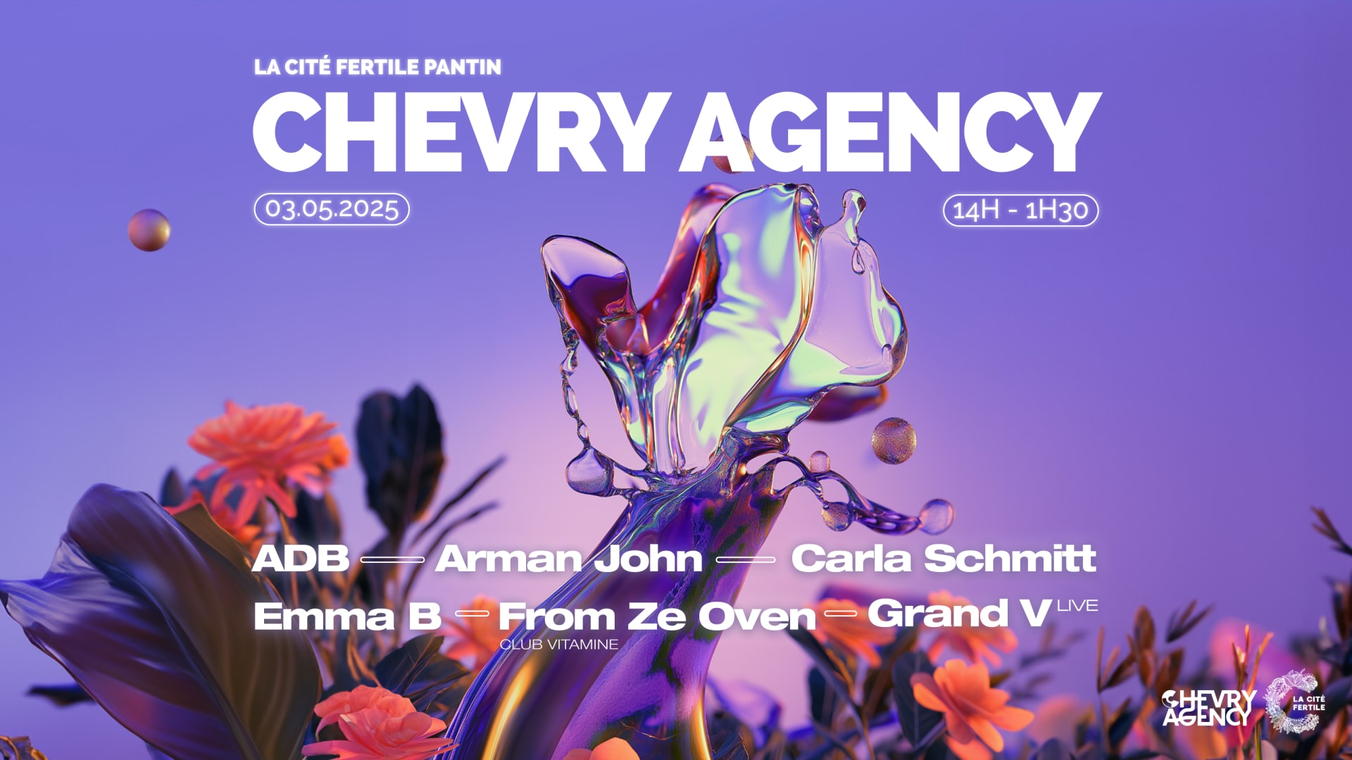 Chevry Warehouse: Arman John, Grand V, Carla Schmitt, Emma B