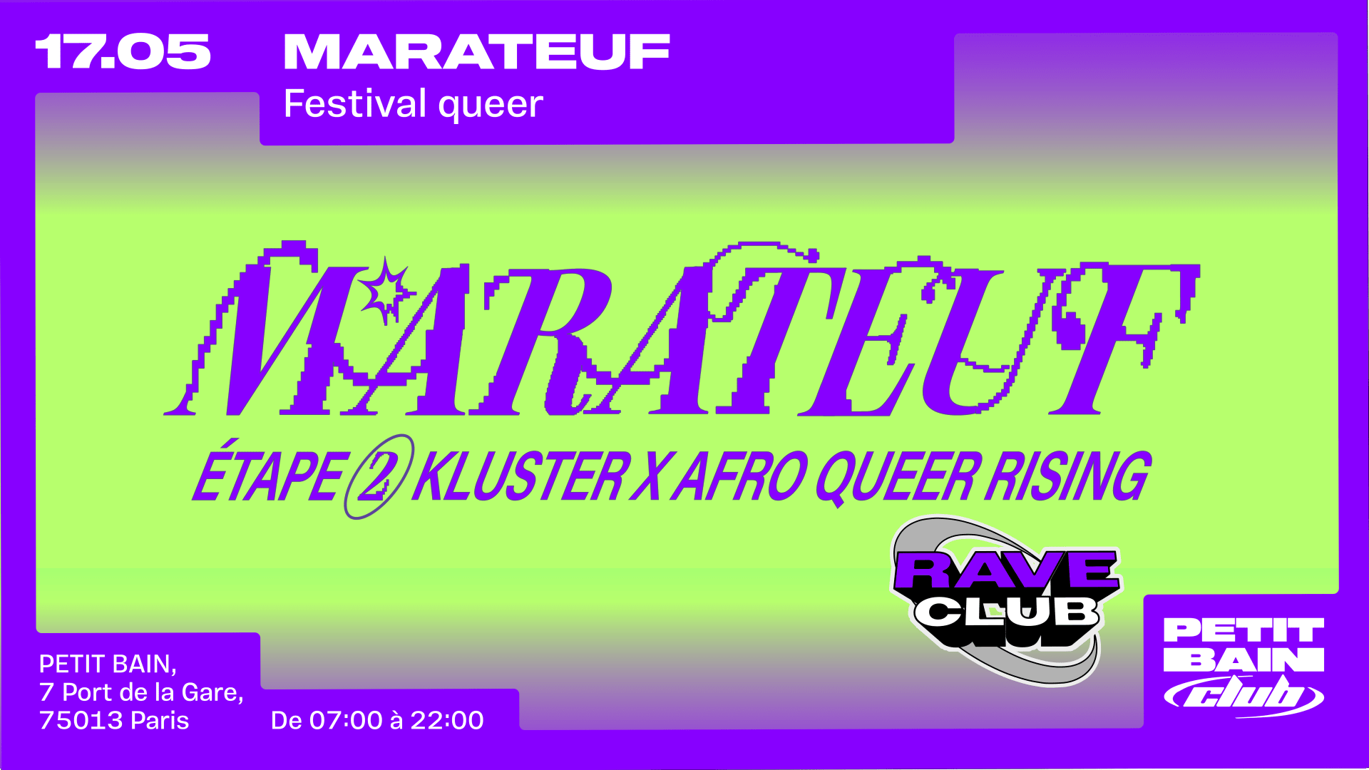 Marateuf X Kluster X Afro Queer Rising