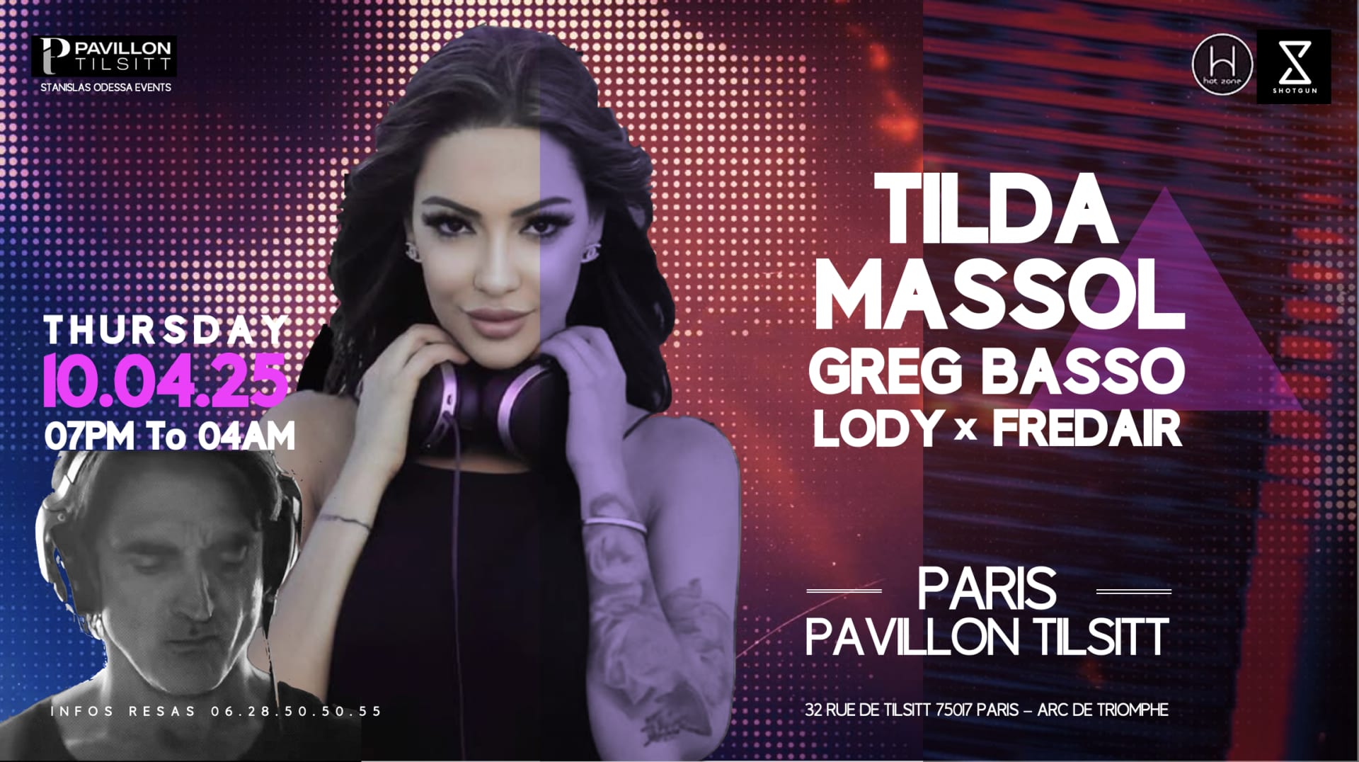Pavillon Tilsitt || Tilda Massol . Greg Basso | Clubbing
