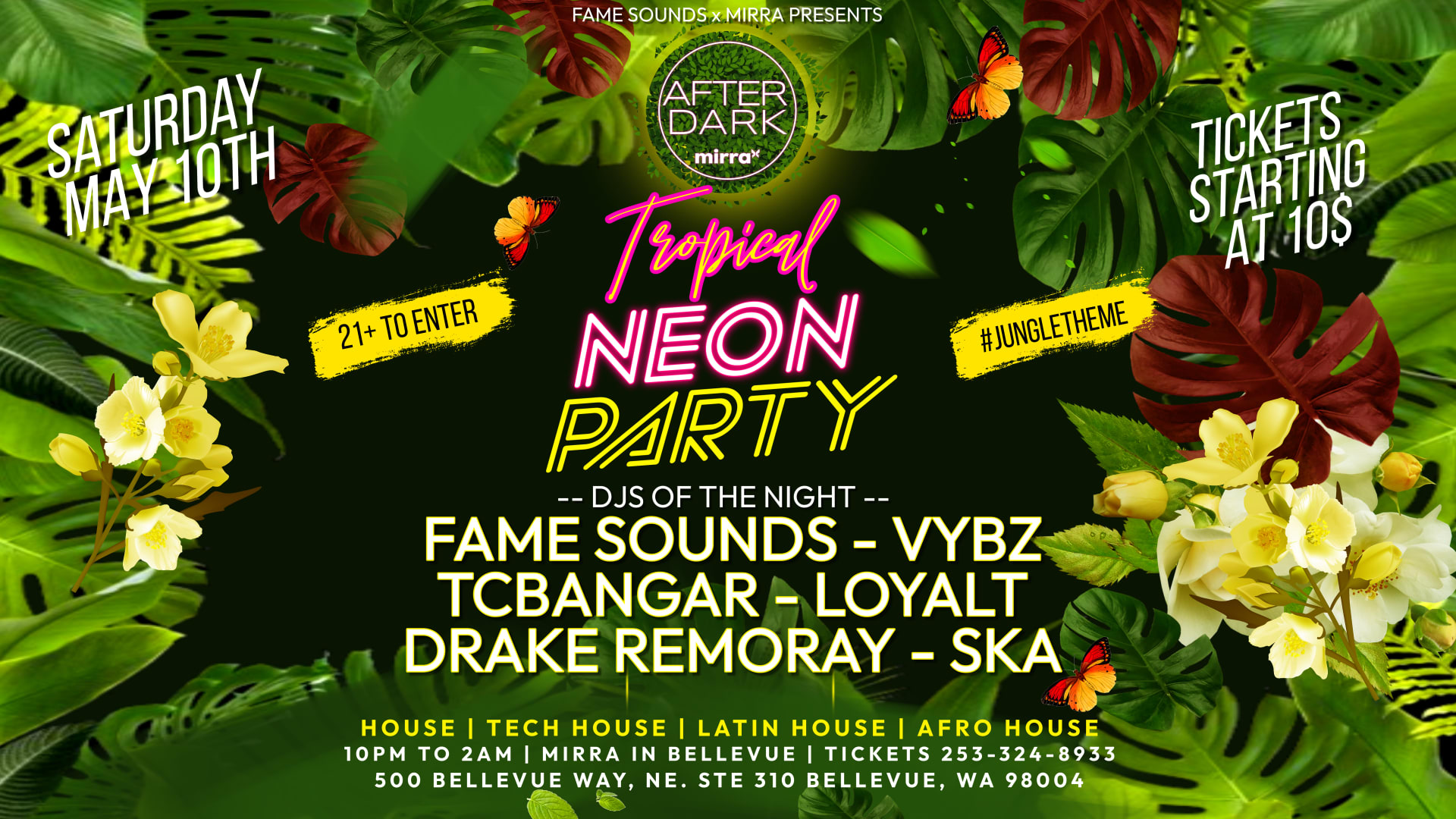 Fame Sounds X Mirra Present Tropical Neon Party