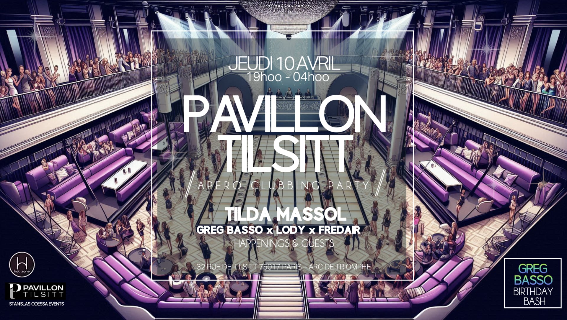 Pavillon Tilsitt || Apero Clubbing Party