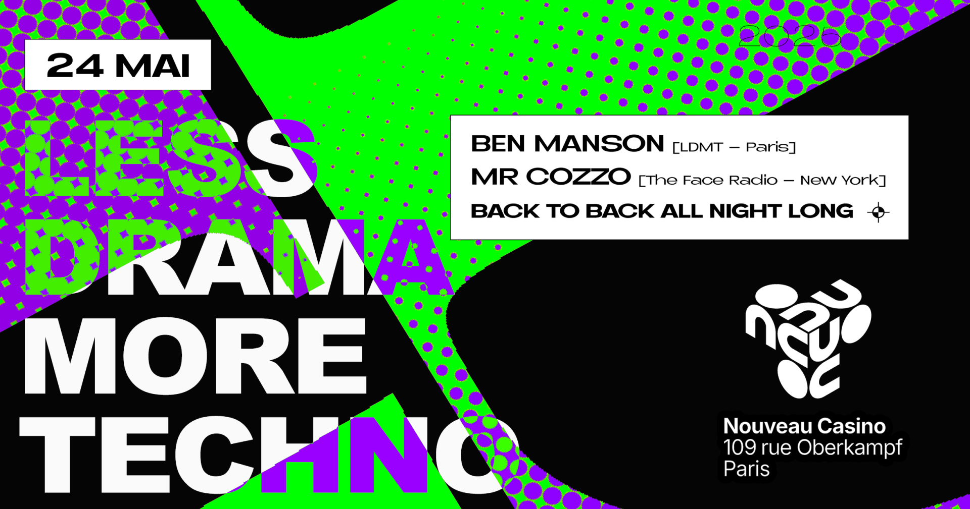Less Drama More Techno : Mr Cozzo X Ben Manson