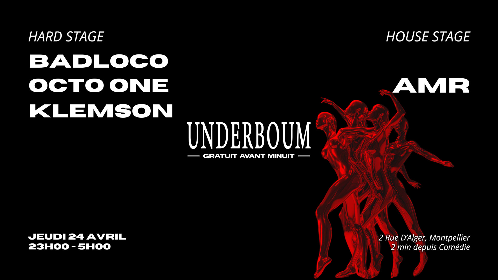 Underboum : 2 Scènes 2 Ambiances